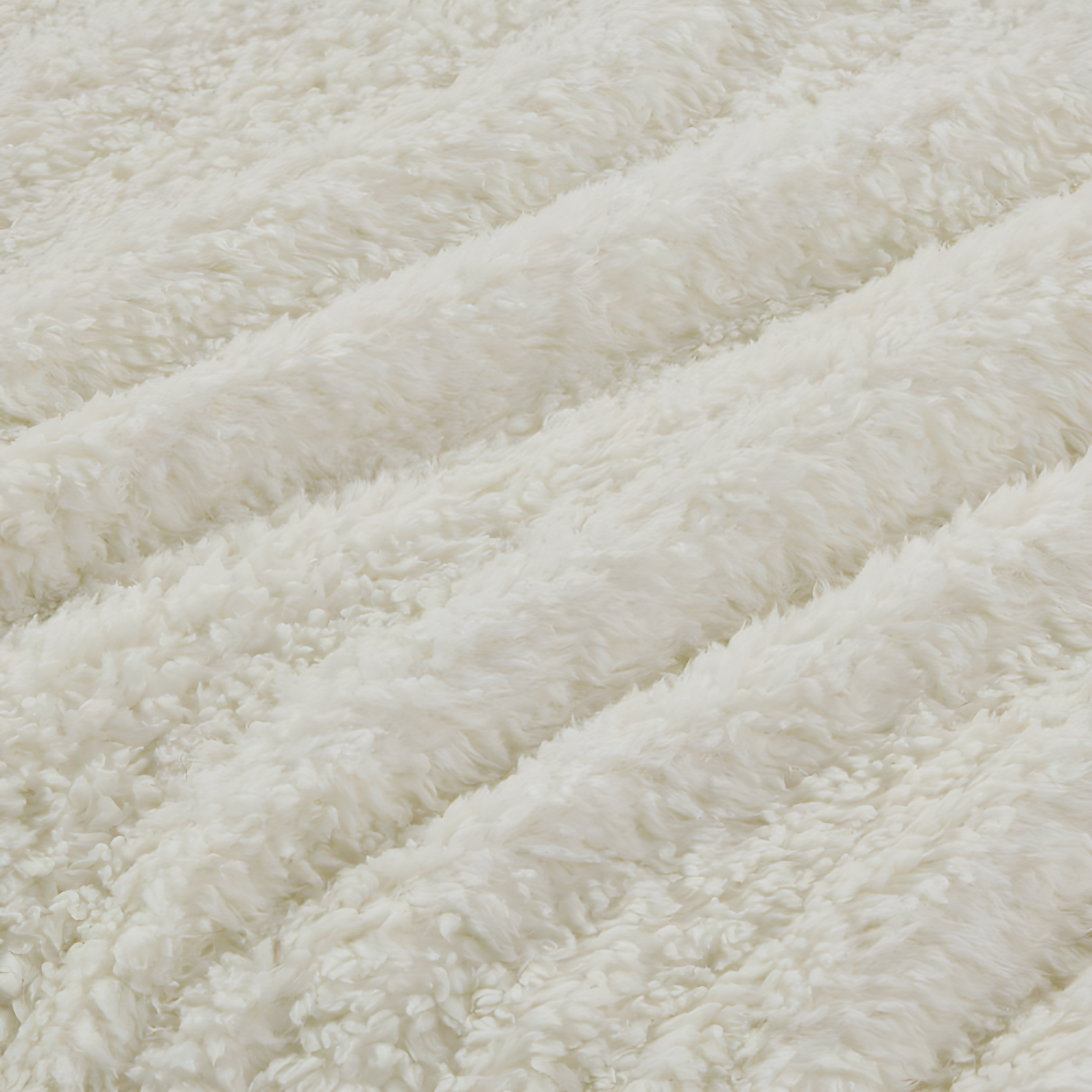 Full/Queen Burlington Berber Bed Blanket Ivory: Woolrich, Velvet Texture, Machine Washable, OEKO-TEX Certified