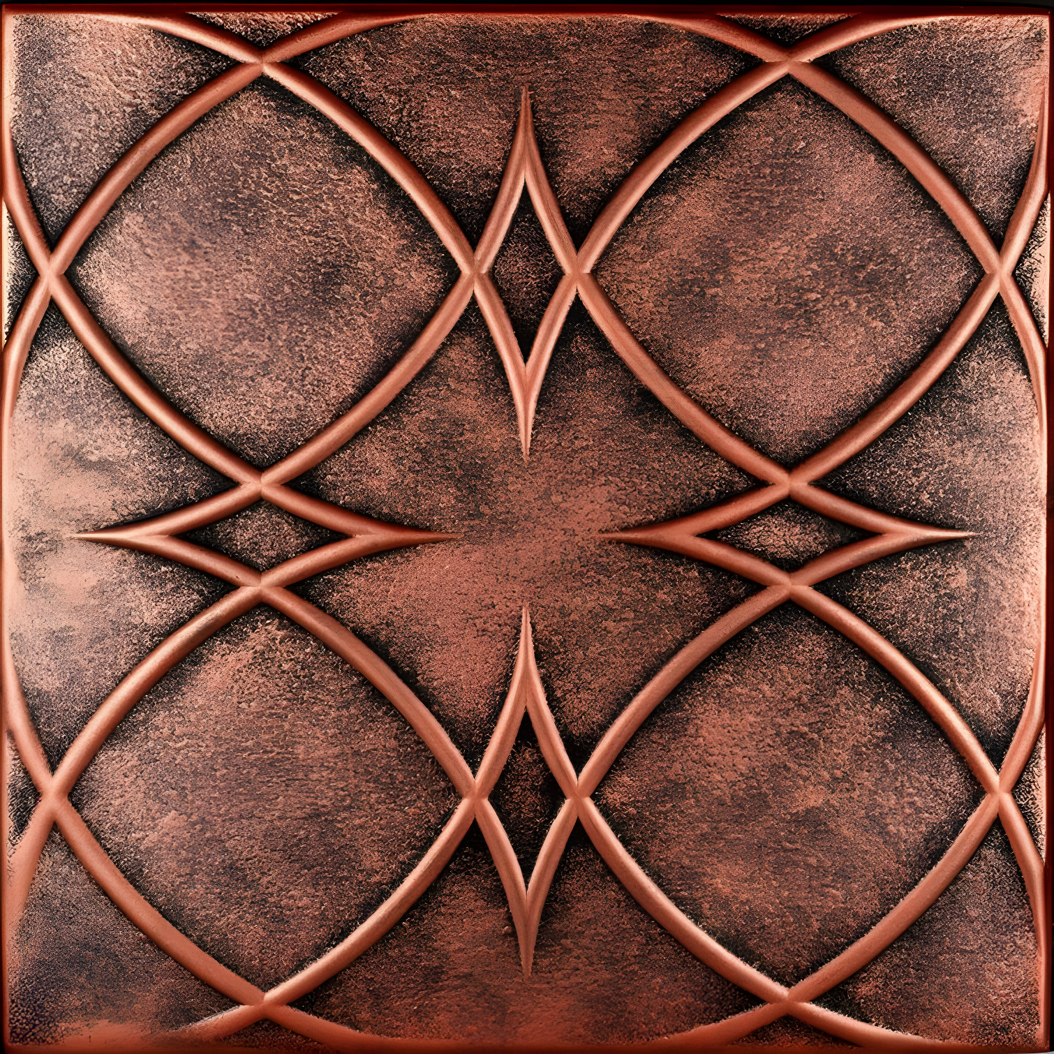 A La Maison Ceilings Circles and Stars 1.6 ft. x 1.6 ft. Polystyrene Glue-up Ceiling Tile (Set of 48)