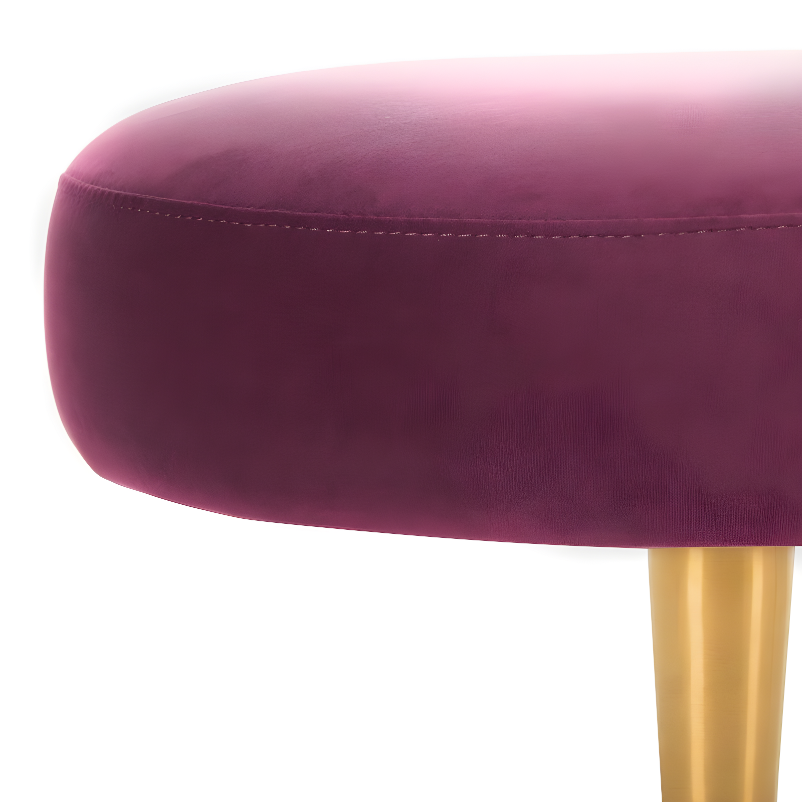 Corinne Oval Bench - SFV4704 - Plum/Gold - Safavieh Couture