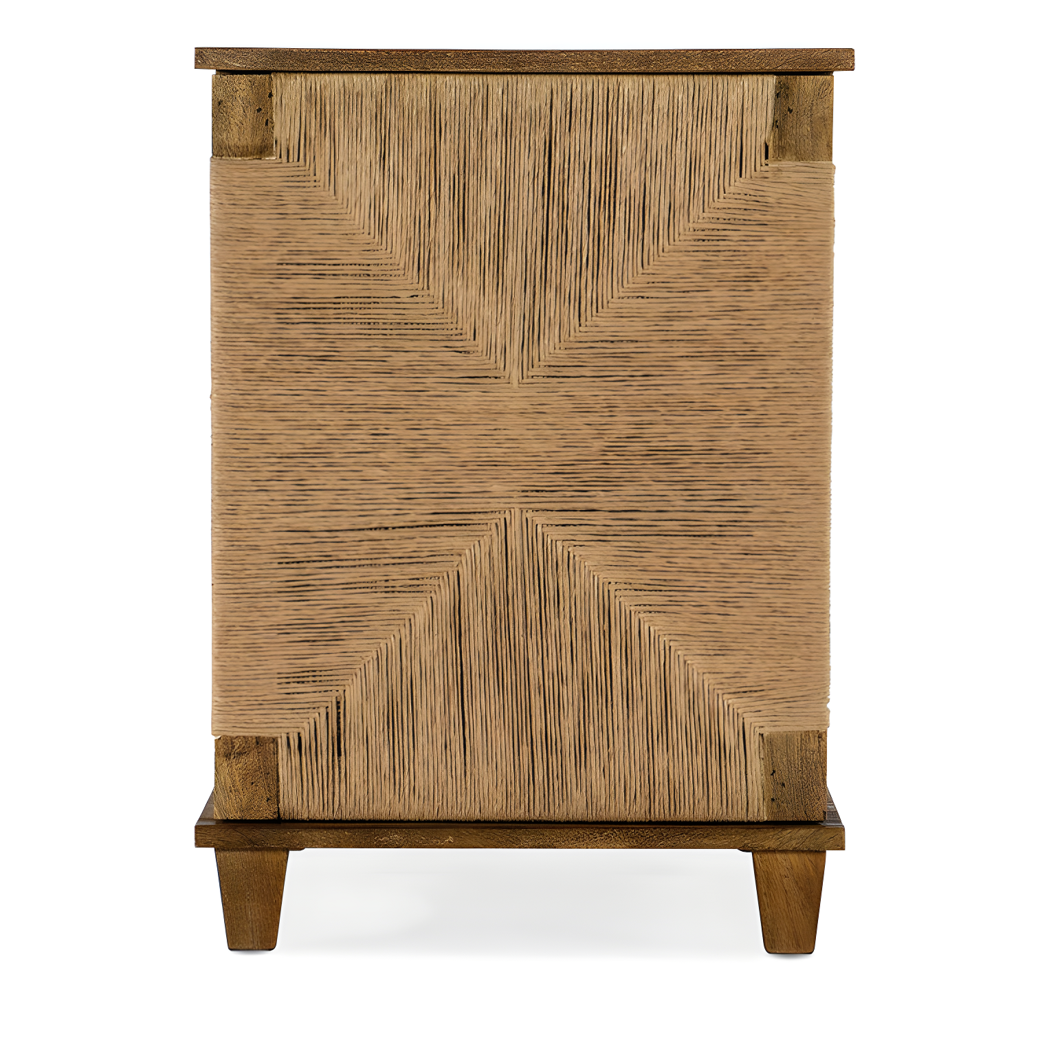 Chiseling Solid Wood Accent Cabinet