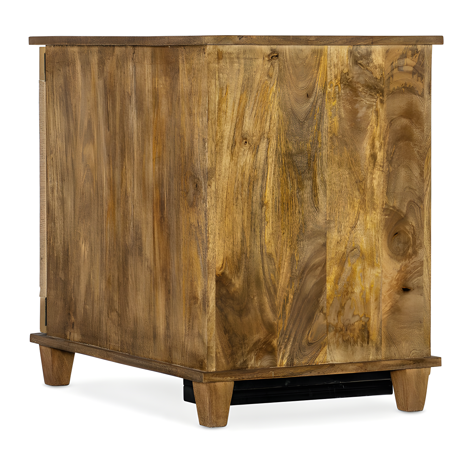 Chiseling Solid Wood Accent Cabinet