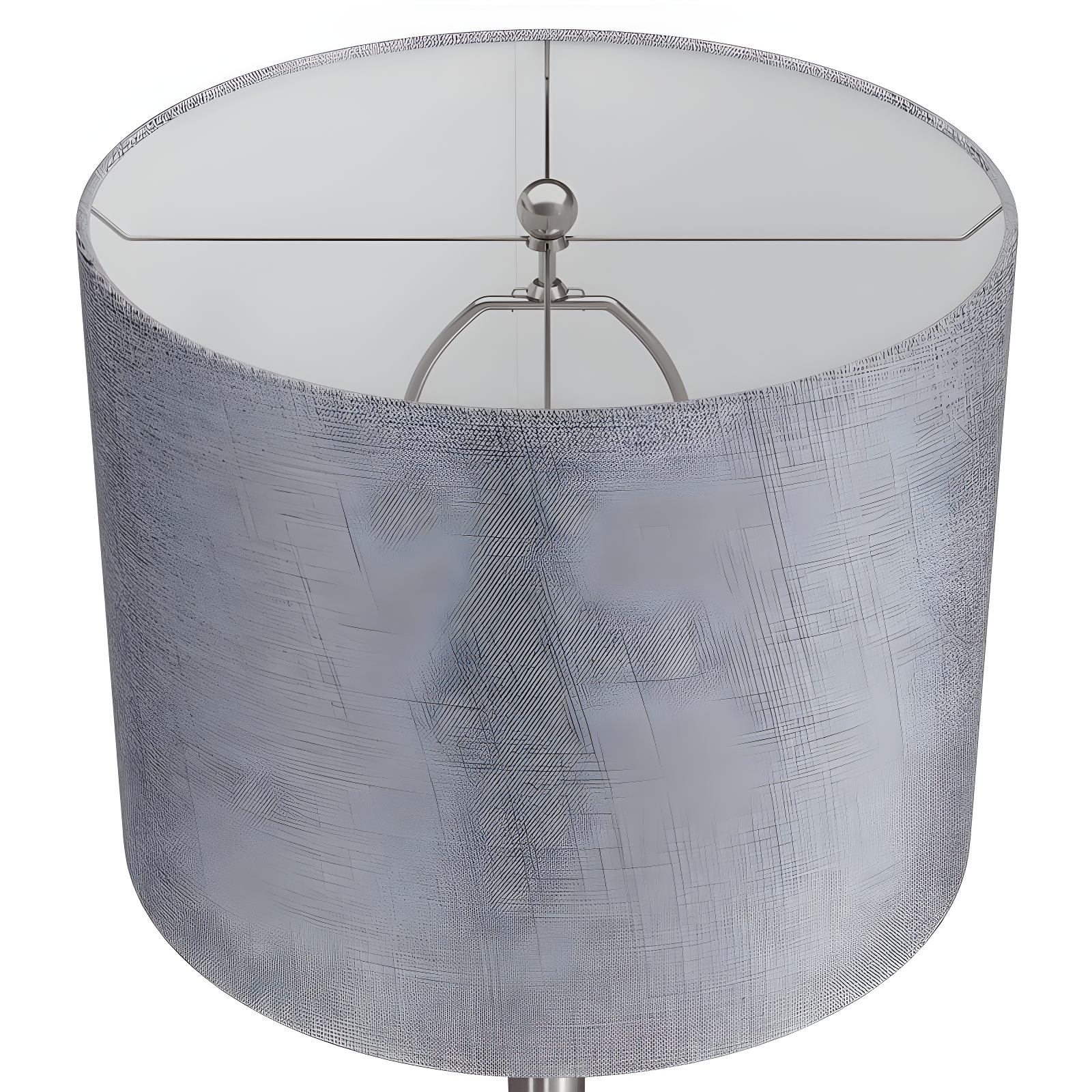 LumiSource Lenuxe 24" Table Lamps Set: Hourglass Body, Linen Drum Shade, UL Listed
