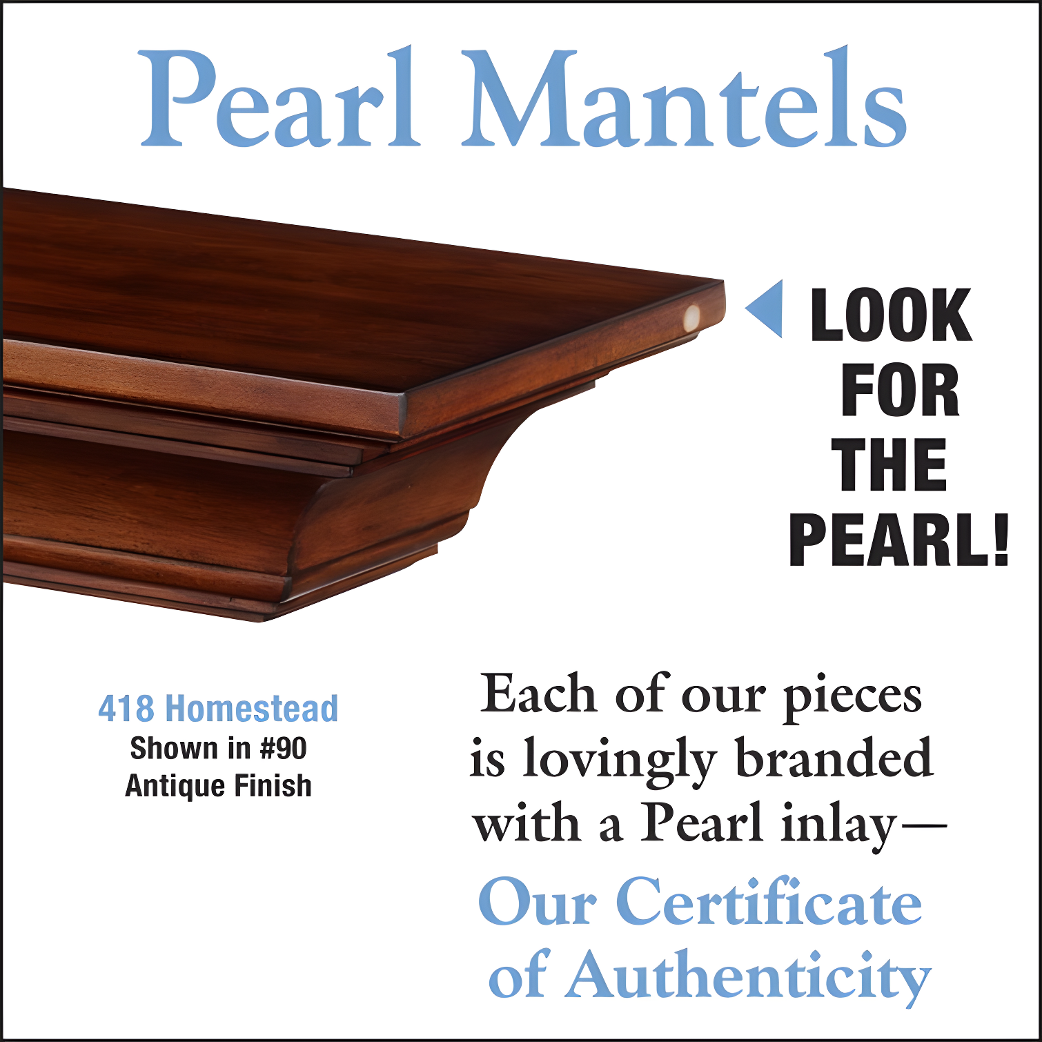The Homestead Fireplace Mantel Shelf
