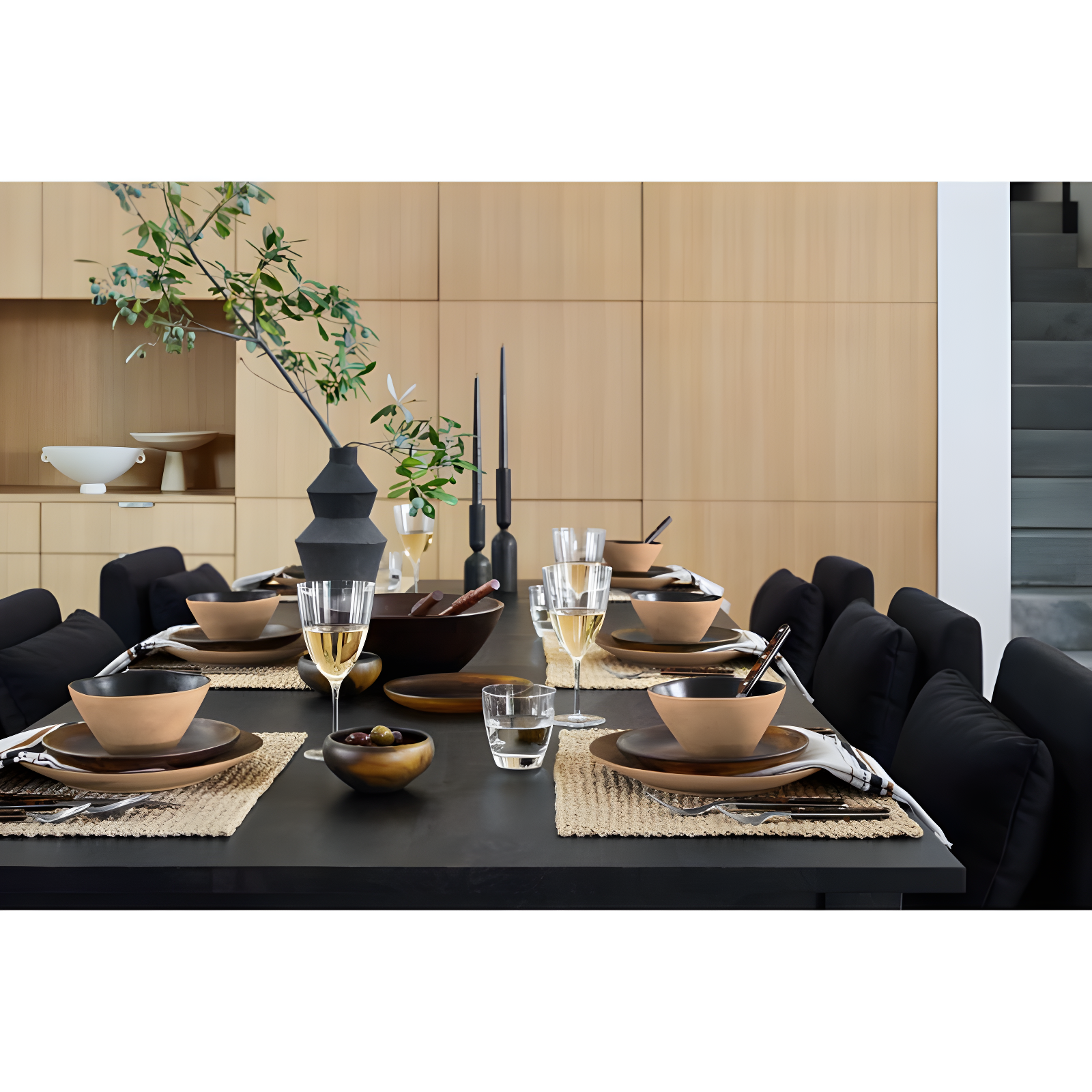 Basque 82"-118" Charcoal Grey Solid Wood Extendable Dining Table