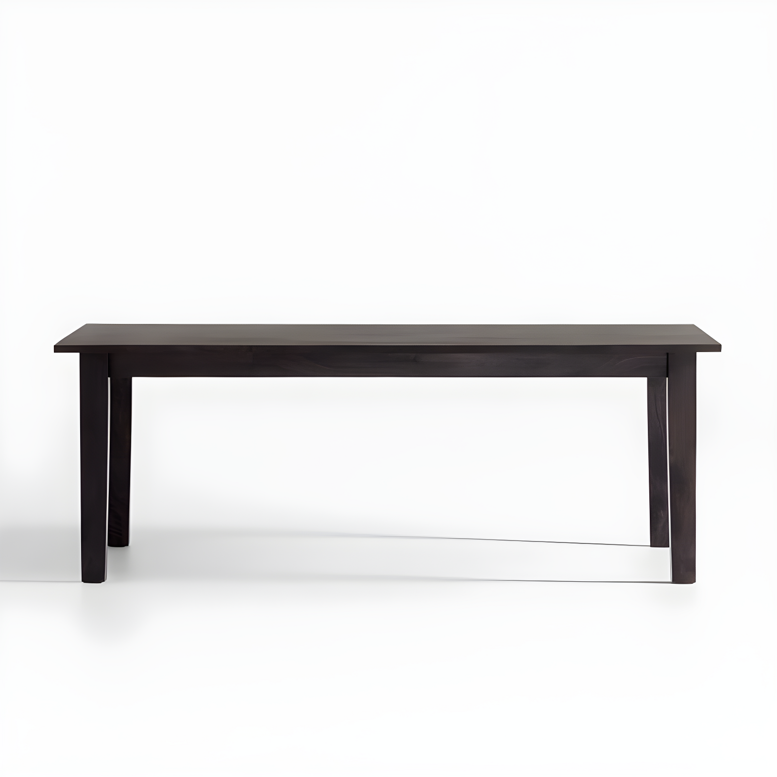 Basque 82"-118" Charcoal Grey Solid Wood Extendable Dining Table