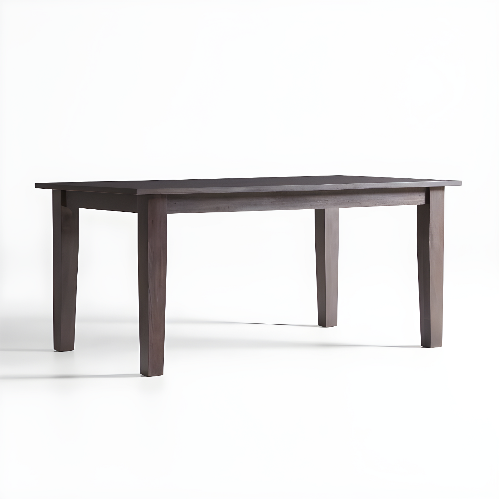Basque 82"-118" Charcoal Grey Solid Wood Extendable Dining Table