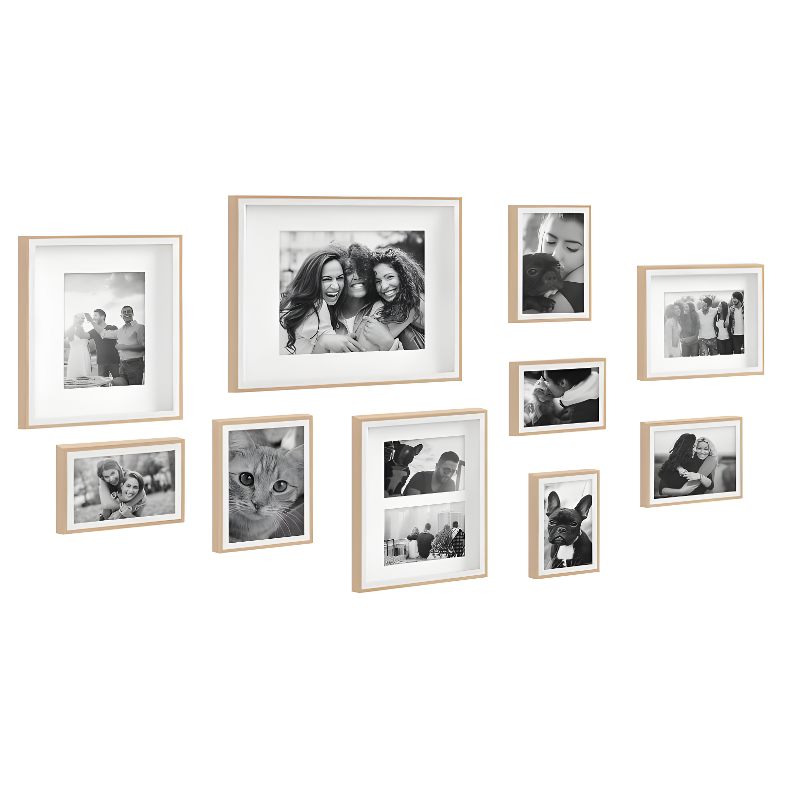 Emani Picture Frame - Set of 10 with Mat