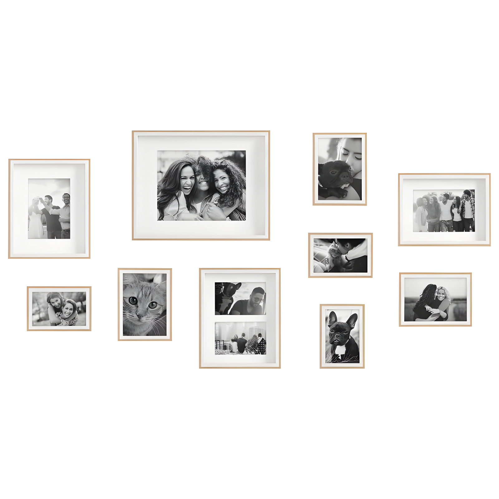 Emani Picture Frame - Set of 10 with Mat