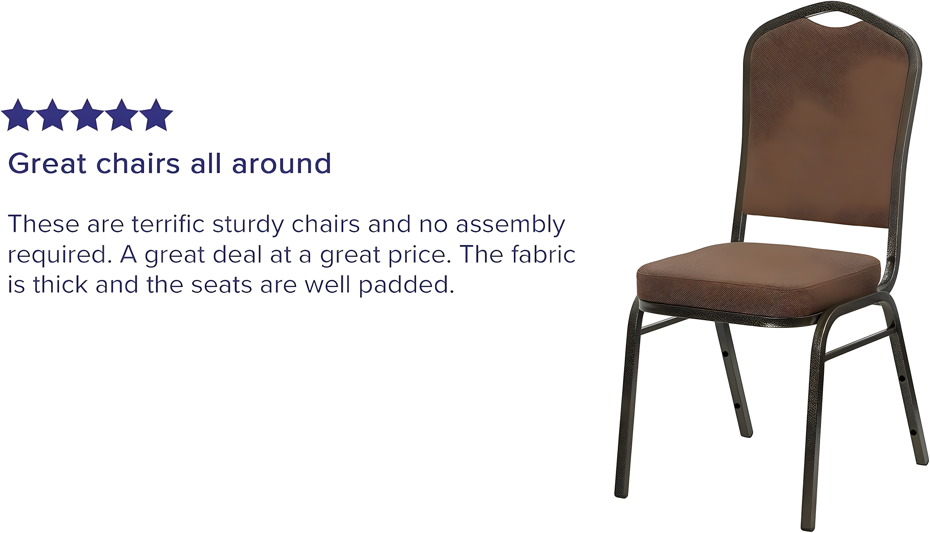 Crown Back Stacking Banquet Chair