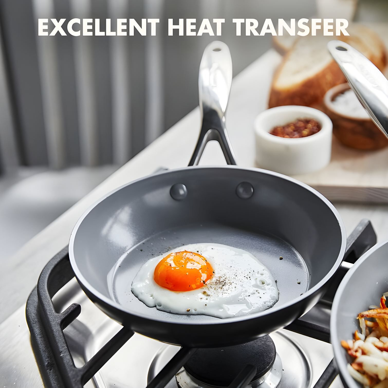 GreenPan GreenPan Valencia Pro Healthy Ceramic Nonstick Hard-Anodized Aluminum Frying Pan