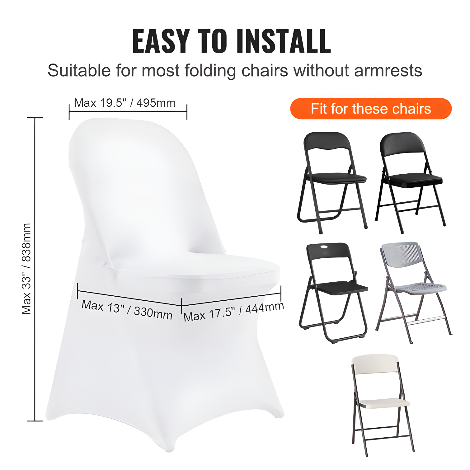 VEVOR Polyester Chair Cover | Wayfair