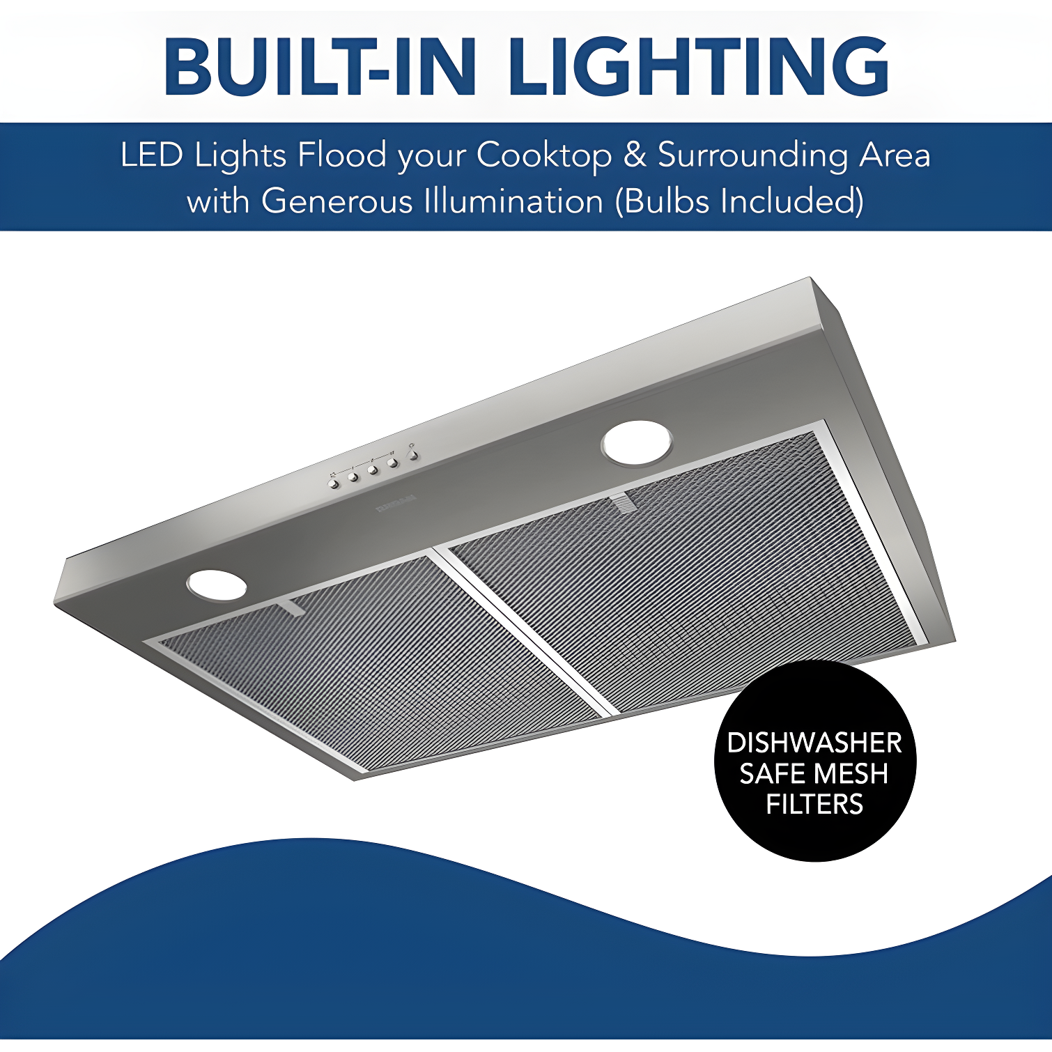 Broan NuTone 30" Stainless Steel 375 CFM Convertible Under Cabinet Range Hood