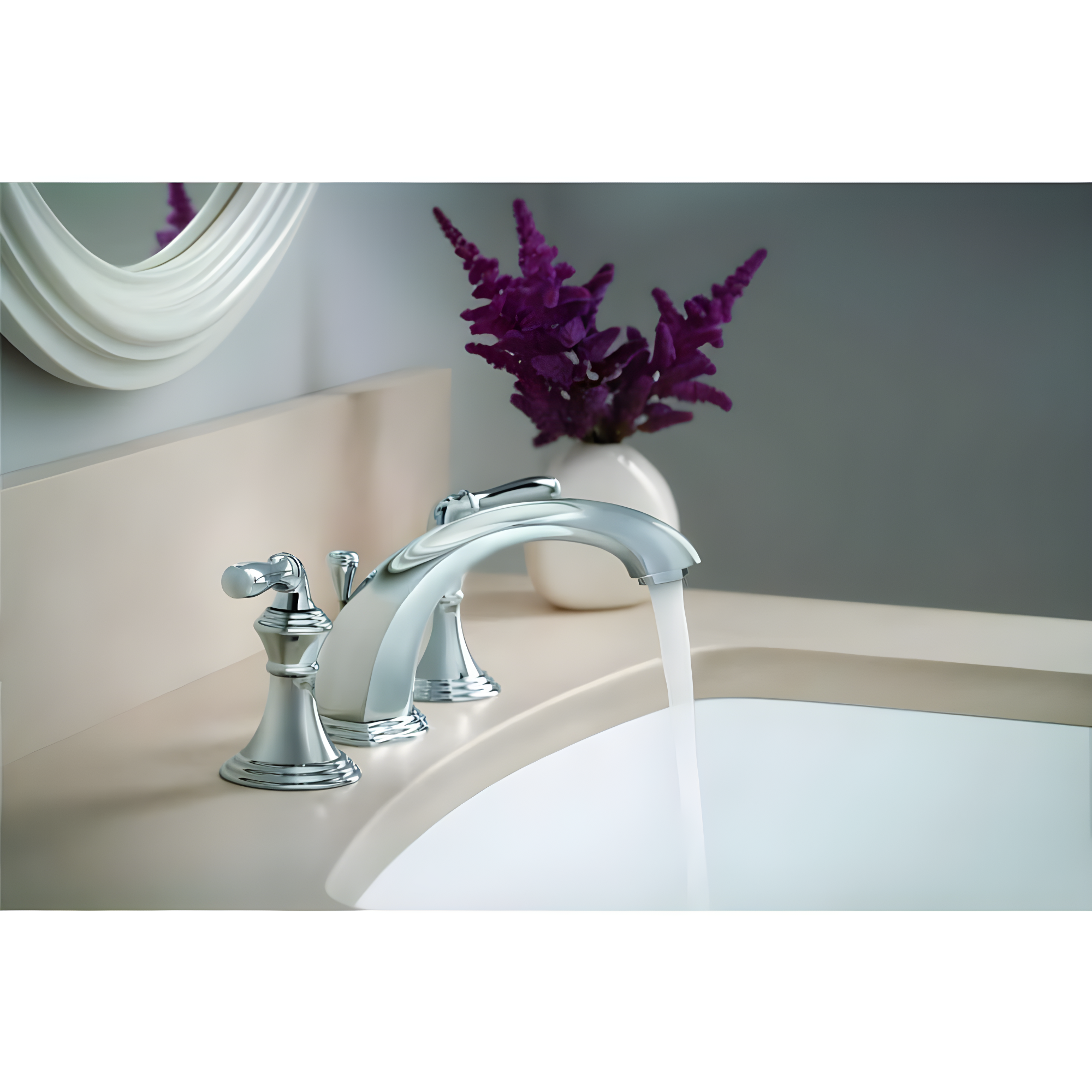 Kohler ® Devonshire ® Widespread Chrome Bathroom Sink Faucet