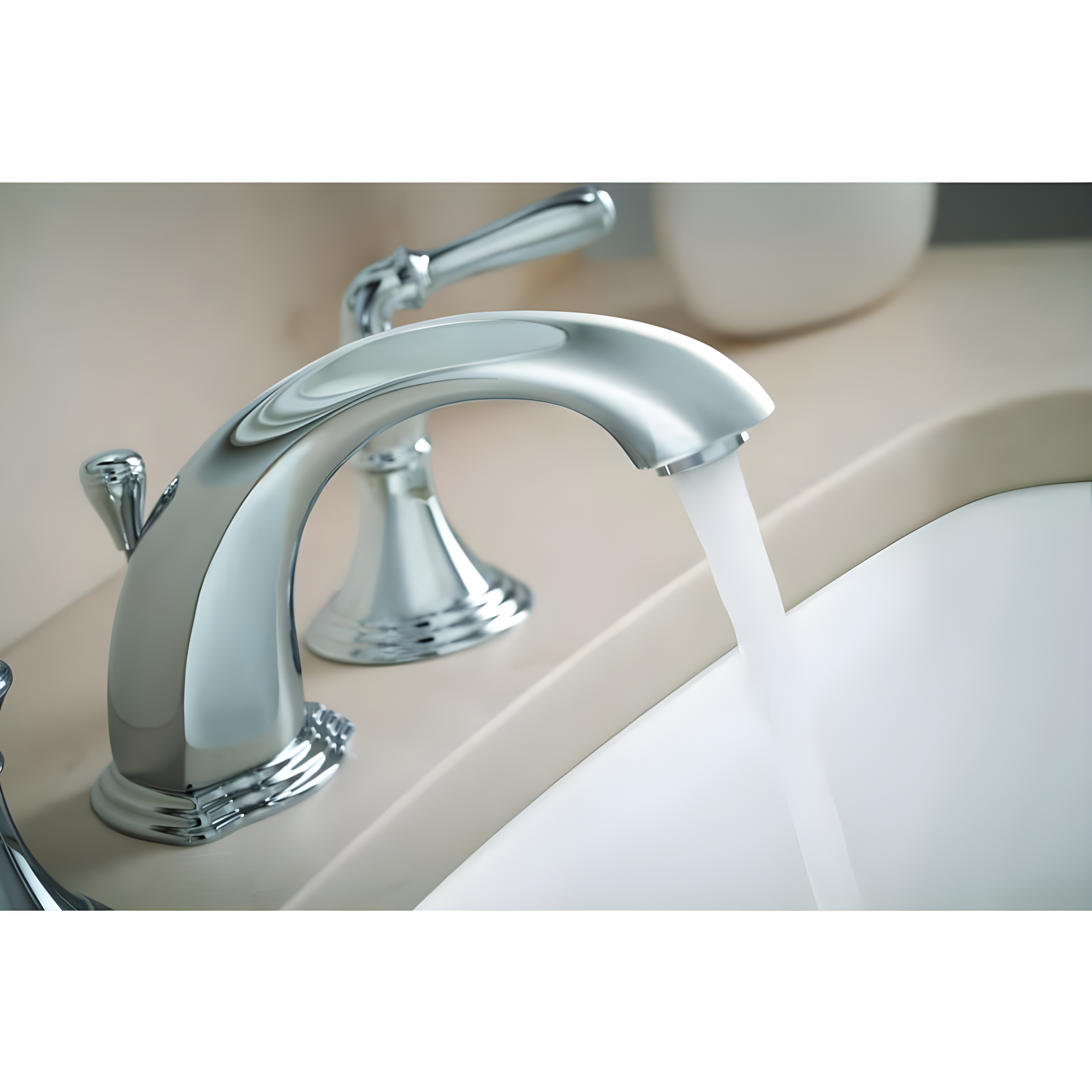 Kohler ® Devonshire ® Widespread Chrome Bathroom Sink Faucet