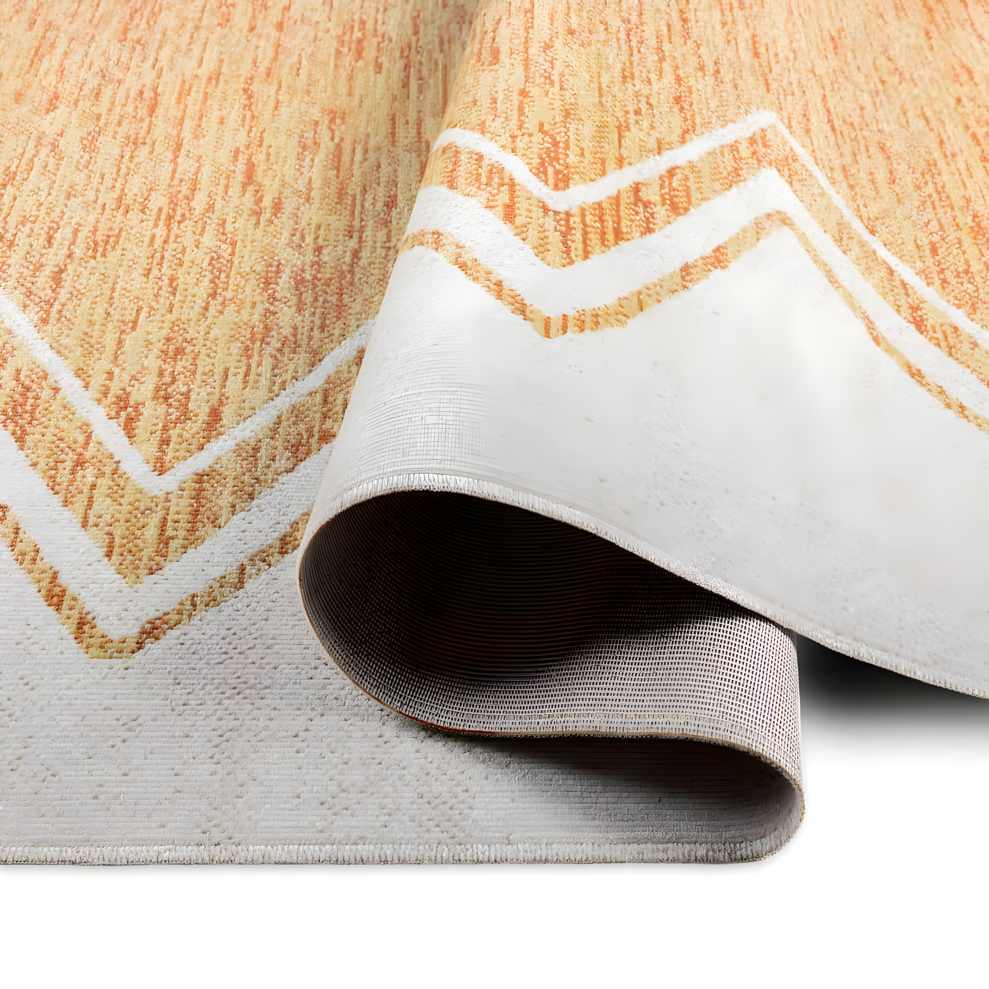 Nicole Miller New York Patio Sofia Indoor/Outdoor Area Rug, Ivory/Mustard