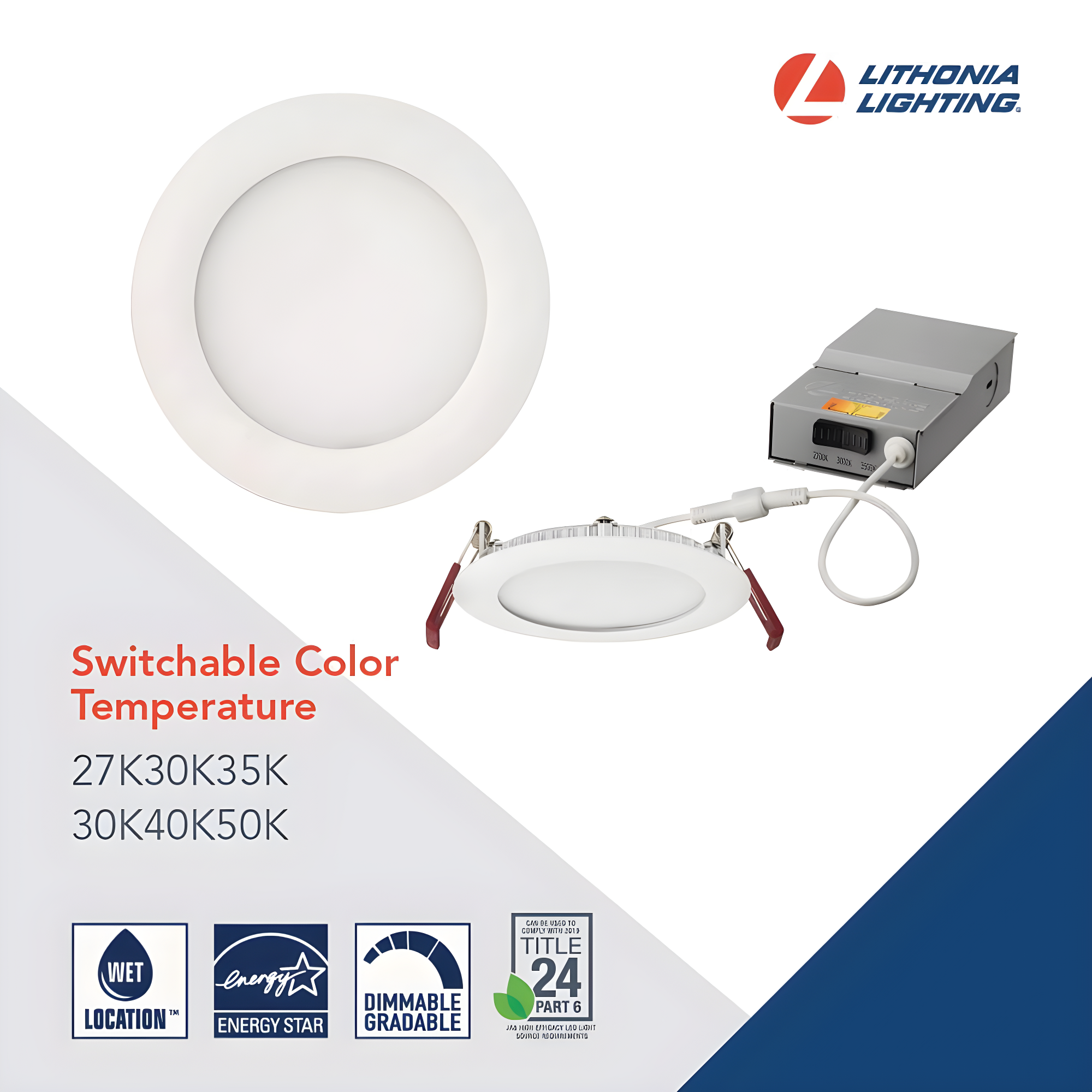 Wafer 4'' LED Retrofit Recessed Lighting Kit