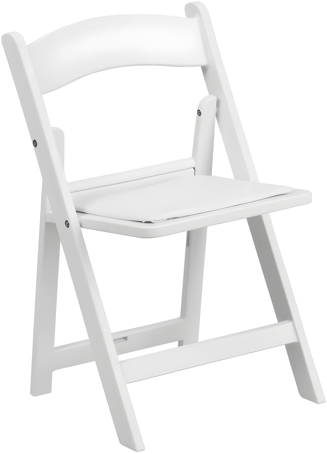 Flash Furniture Kids Folding Chairs with Padded Seats | Set of 2 White Resin Folding Chair with Vinyl Padded Seat for Kids