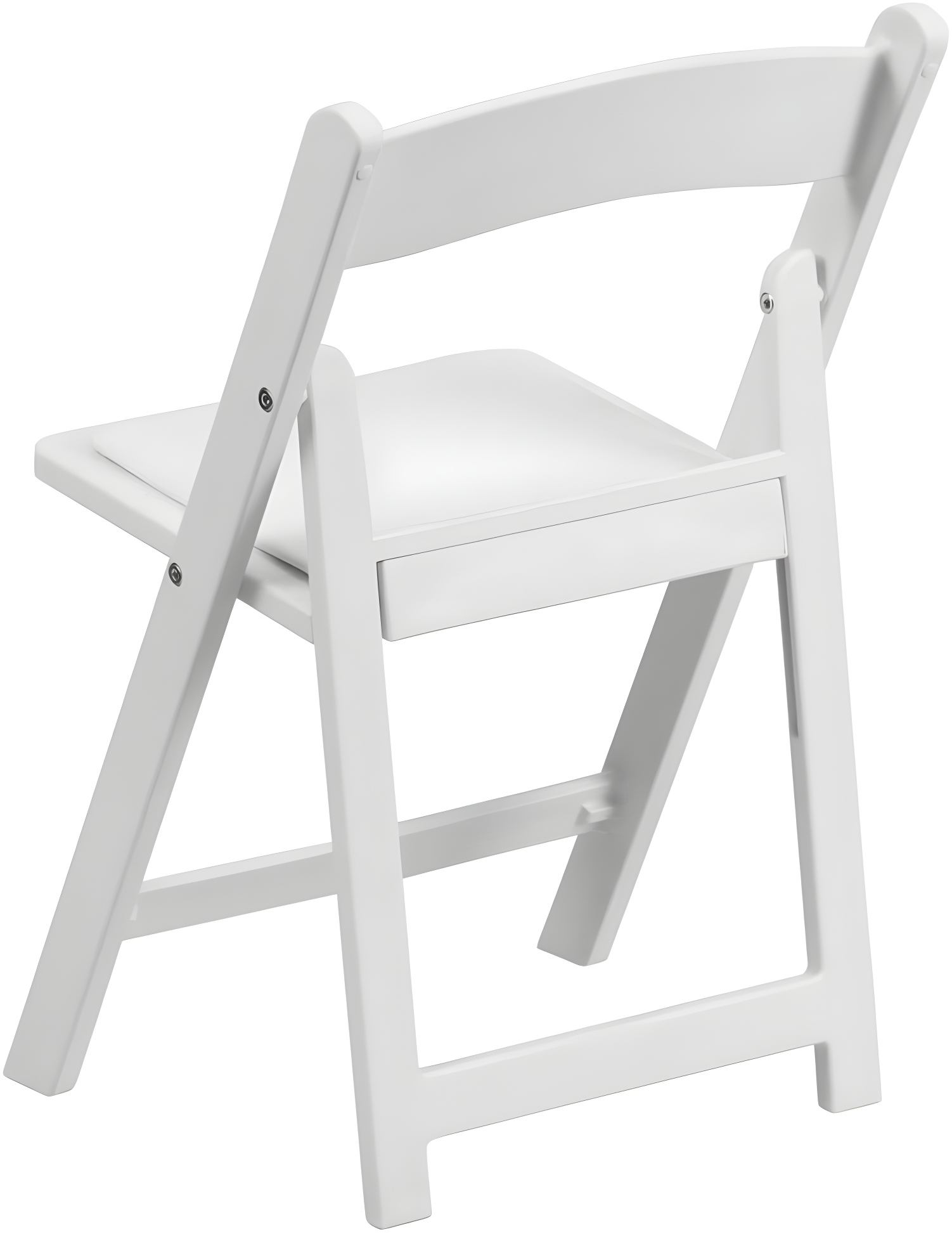 Flash Furniture Kids Folding Chairs with Padded Seats | Set of 2 White Resin Folding Chair with Vinyl Padded Seat for Kids
