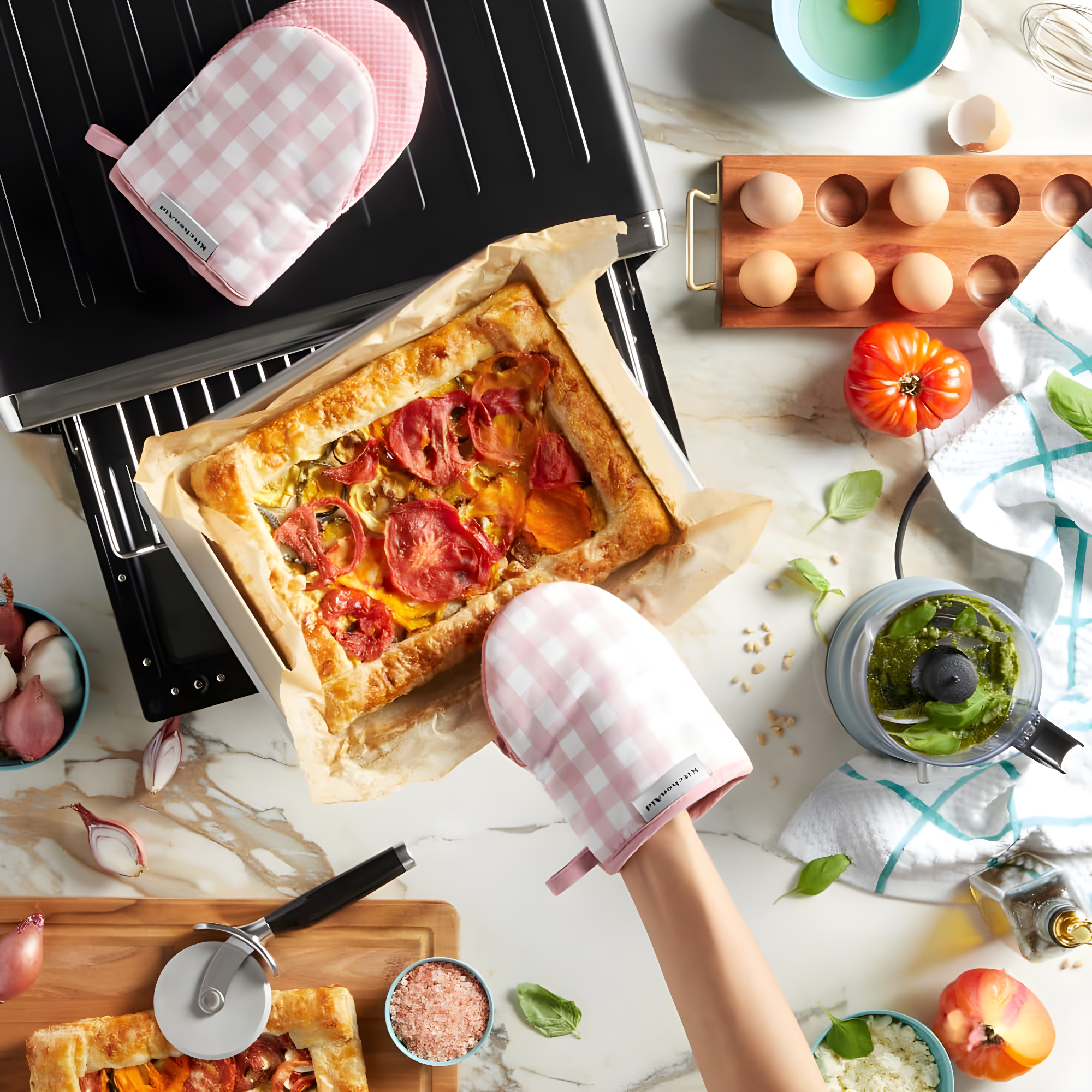KitchenAid® KitchenAid Gingham Mini Oven Mitt 2-Pack Set (Set of 2)