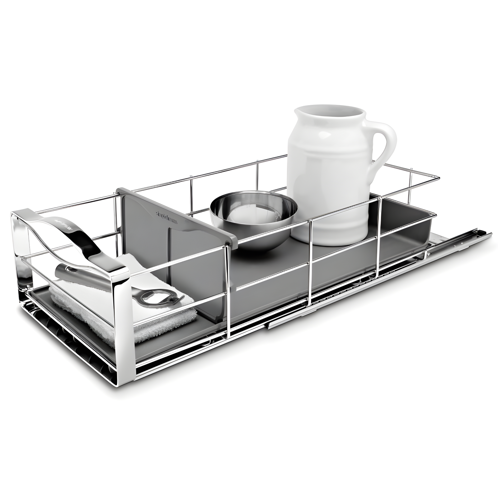 Simplehuman Pull-Out Cabinet Organizer, Heavy-Gauge Steel Frame