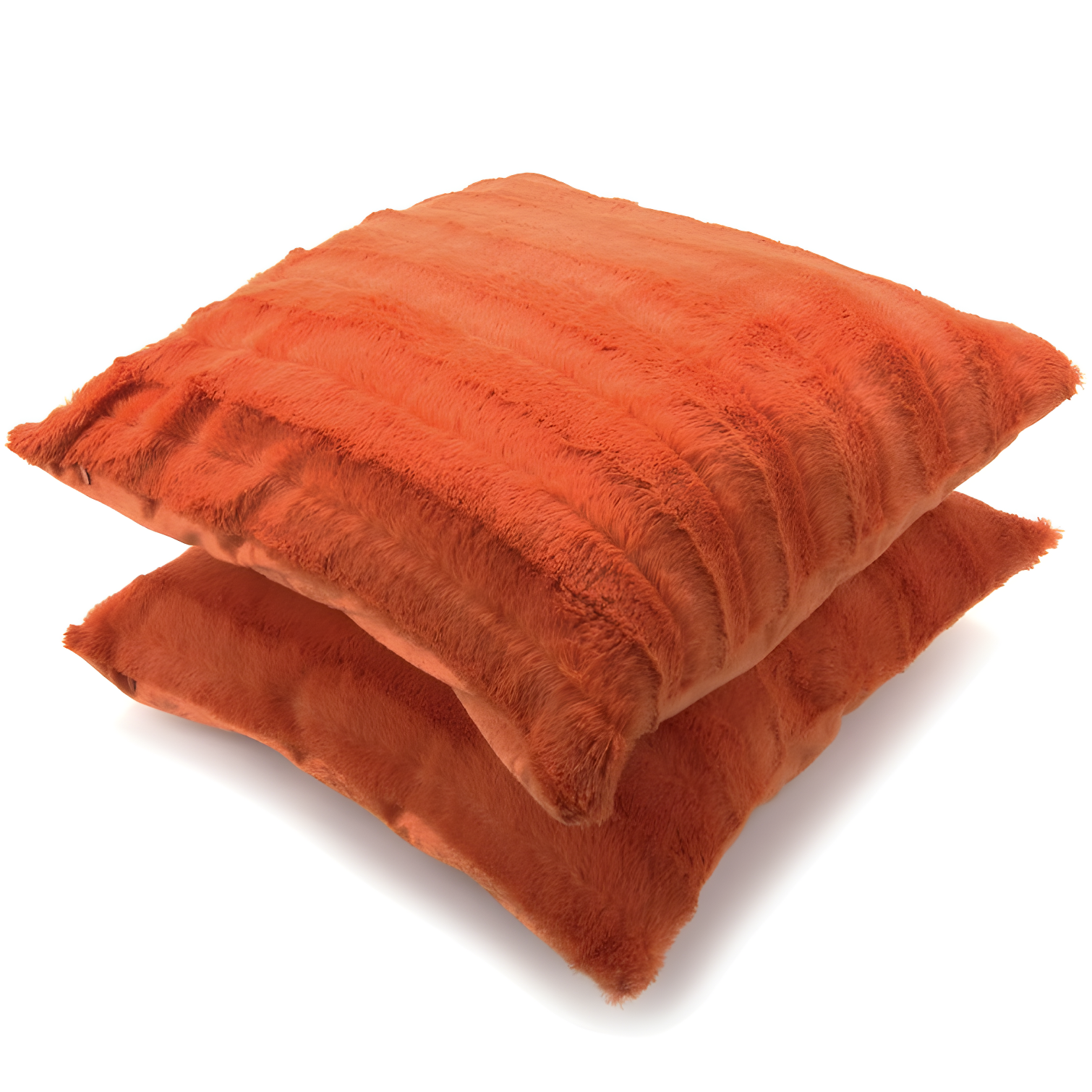 Cheer Collection Faux Fur Throw Pillow (Set of 2)