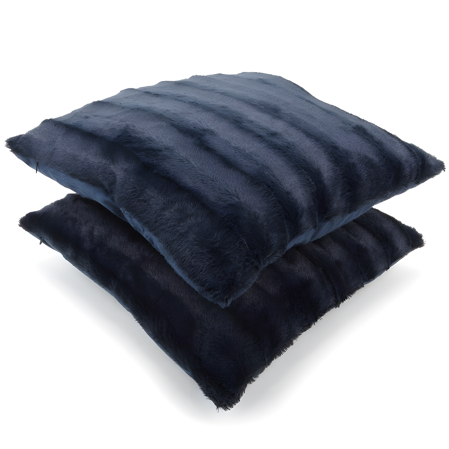 Cheer Collection Faux Fur Throw Pillow (Set of 2)