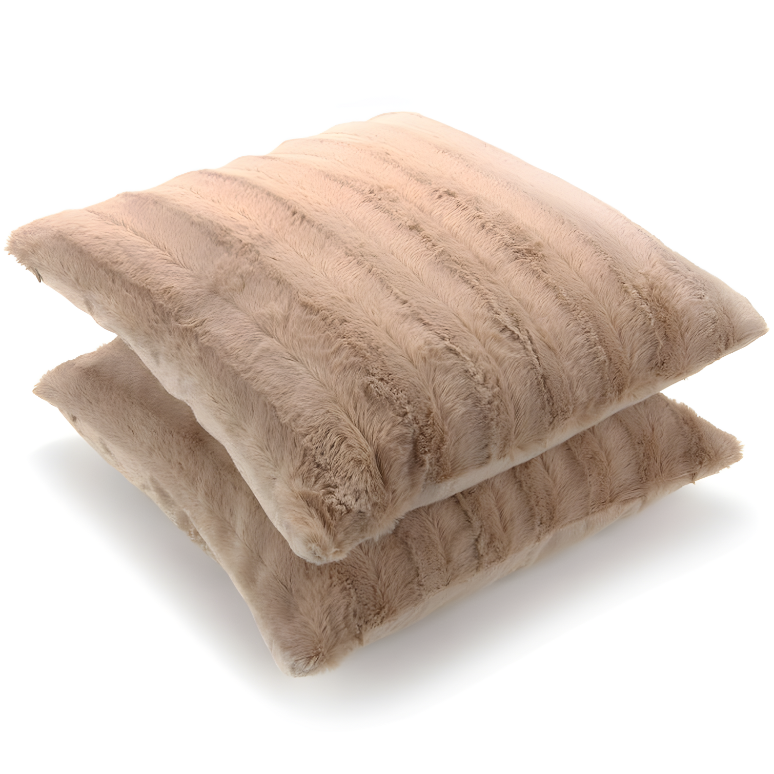 Cheer Collection Faux Fur Throw Pillow (Set of 2)