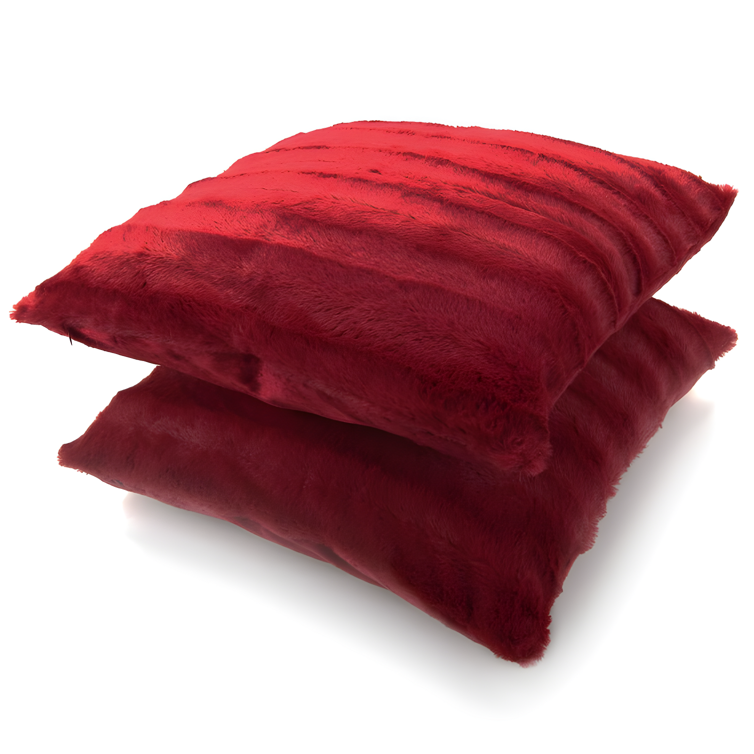 Cheer Collection Faux Fur Throw Pillow (Set of 2)