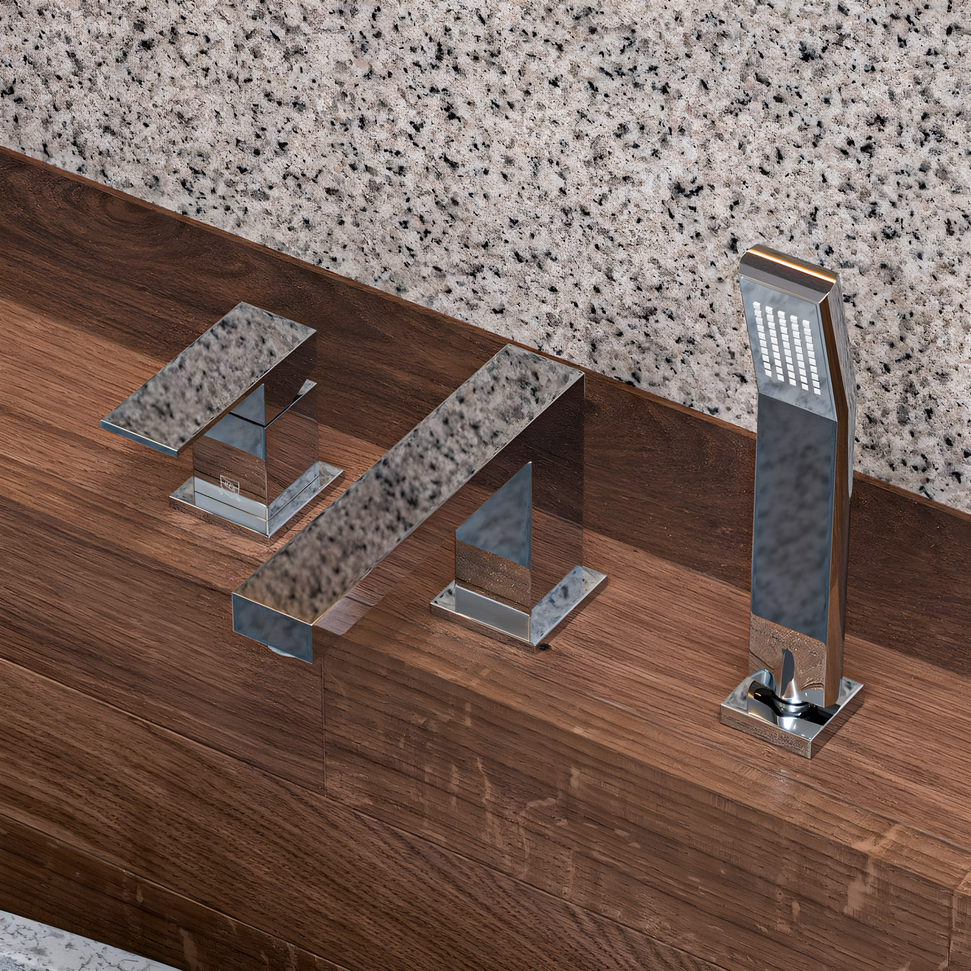 1 Handle Deck Roman Tub Faucet with Diverter