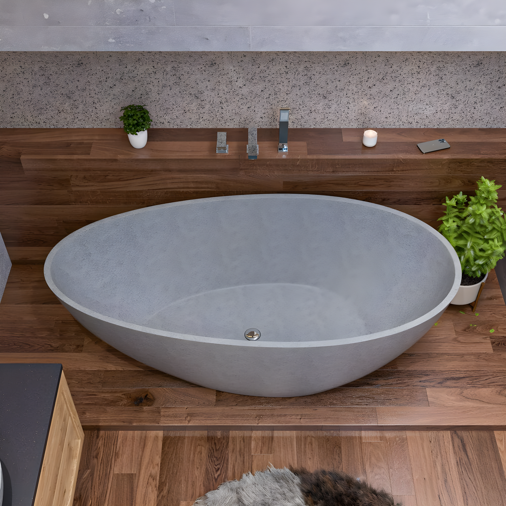1 Handle Deck Roman Tub Faucet with Diverter