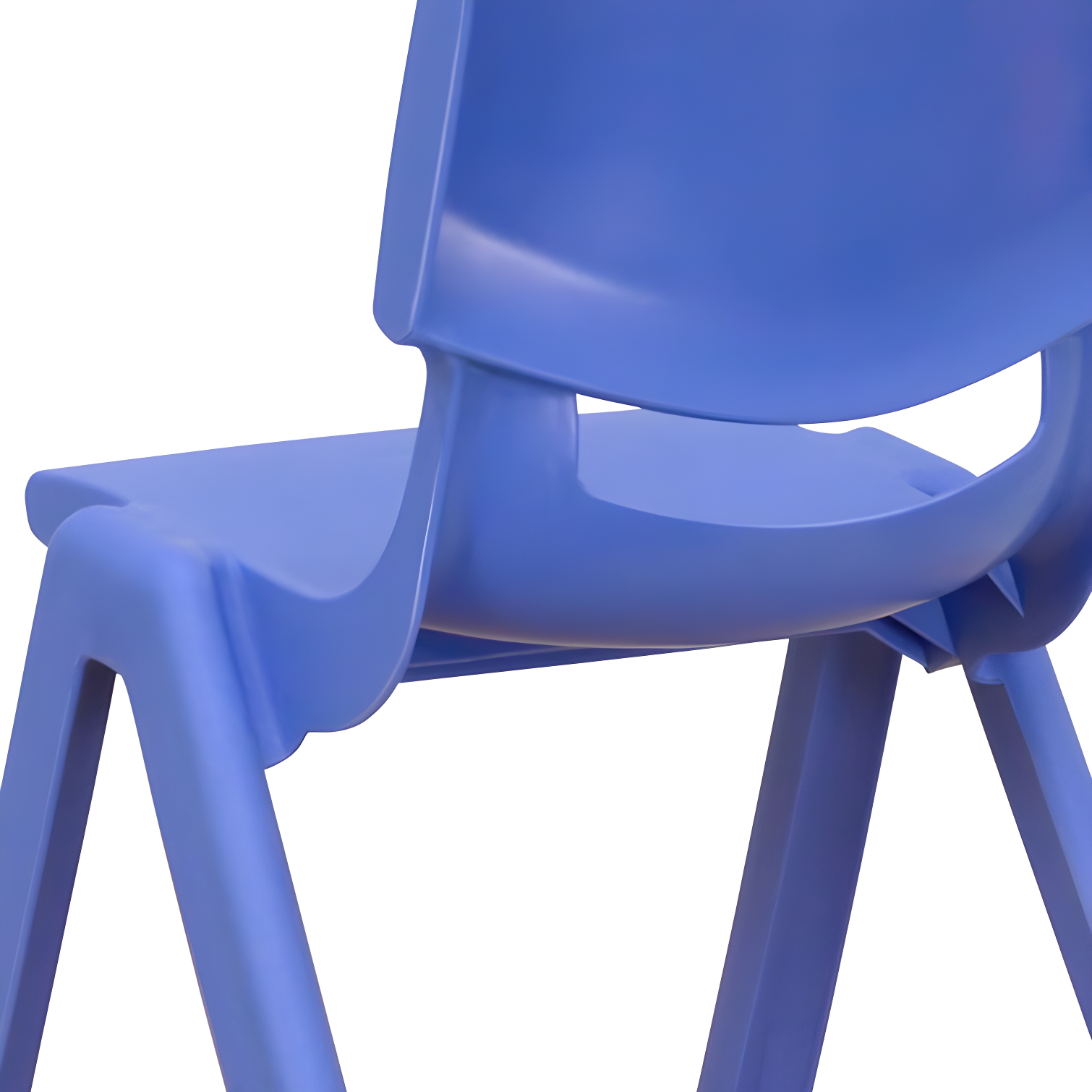 Flash Furniture Goddard Plastic Stack School Chair with Seat, 3rd-7th School Chair (Set of 4)