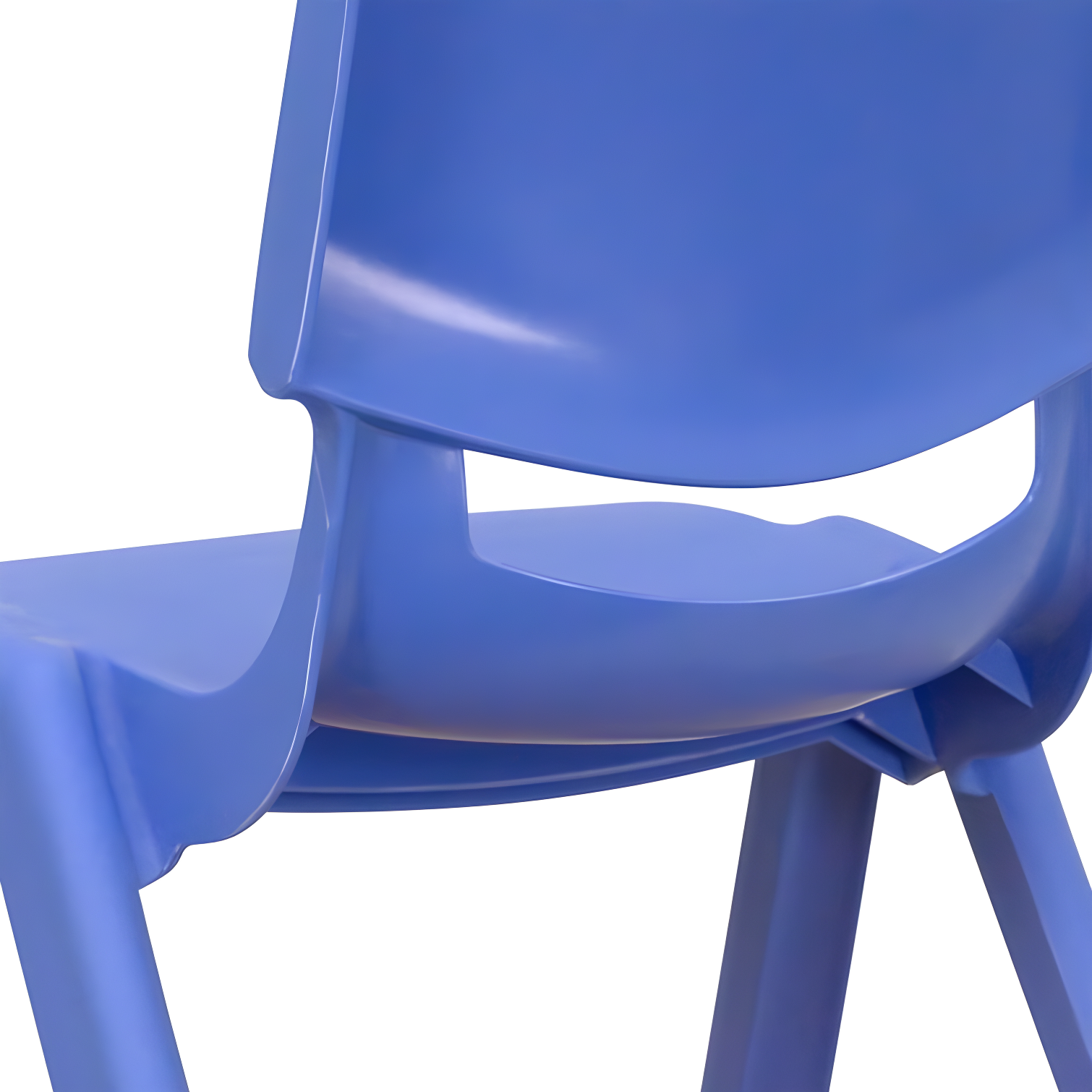 Flash Furniture Goddard Plastic Stack School Chair with Seat, 3rd-7th School Chair (Set of 4)