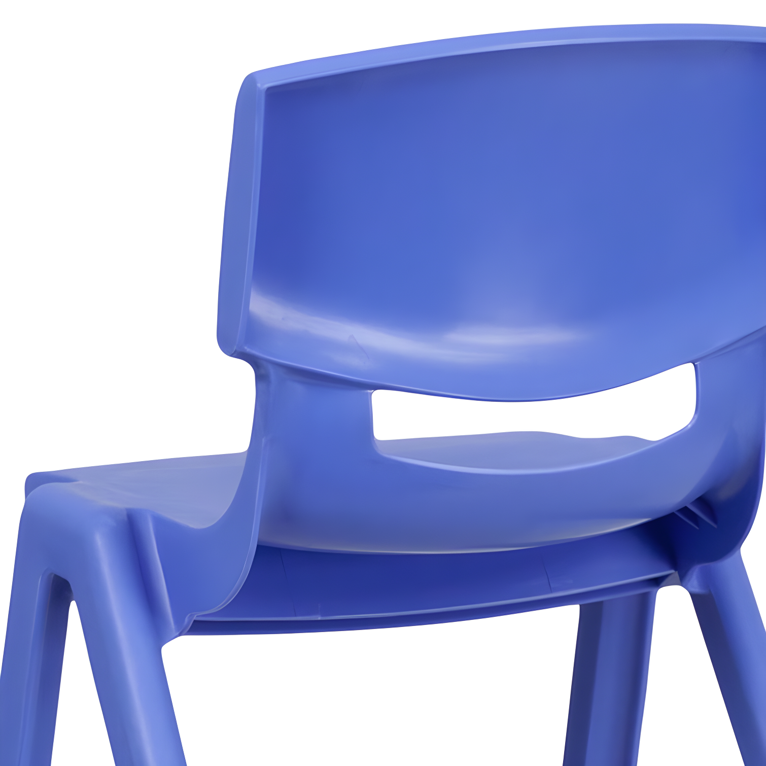 Flash Furniture Goddard Plastic Stack School Chair with Seat, 3rd-7th School Chair (Set of 4)