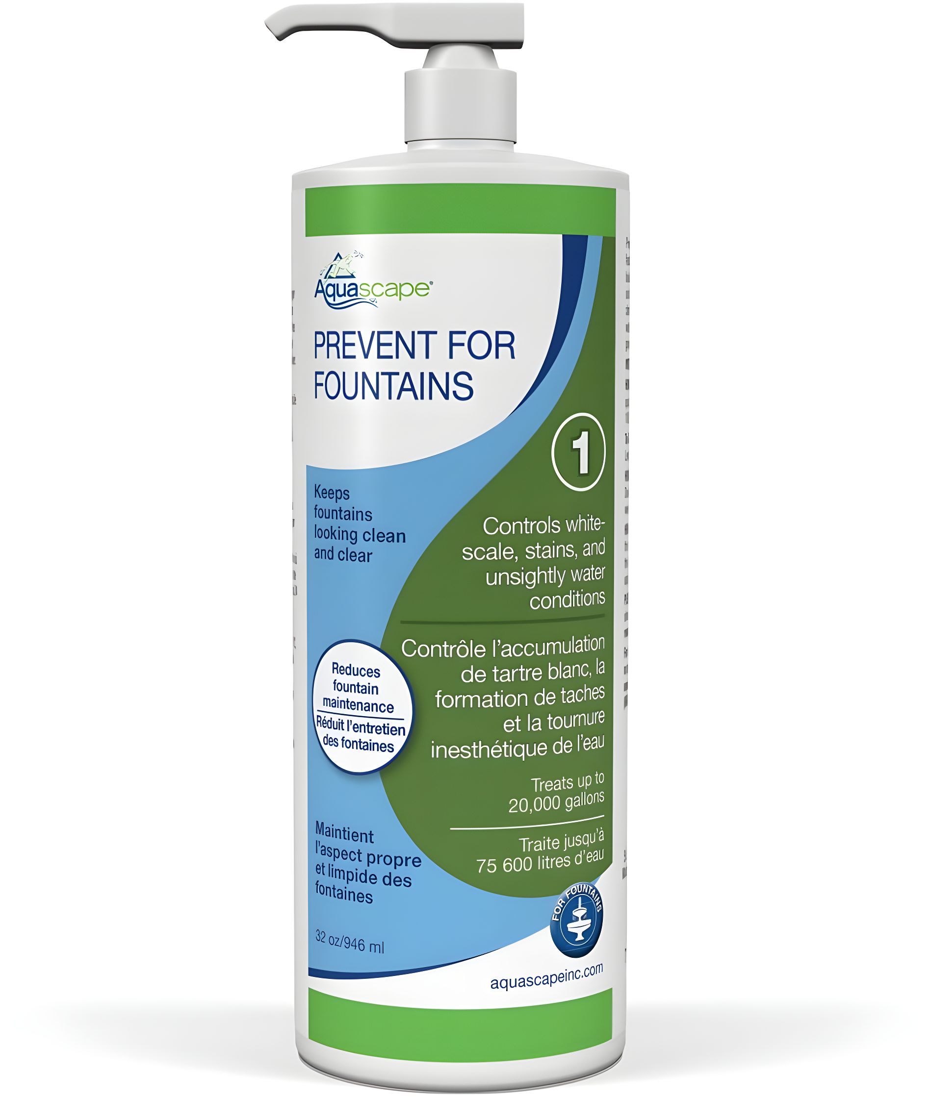 PREVENT For Fountains No Power Source Required / Manual Algae Control