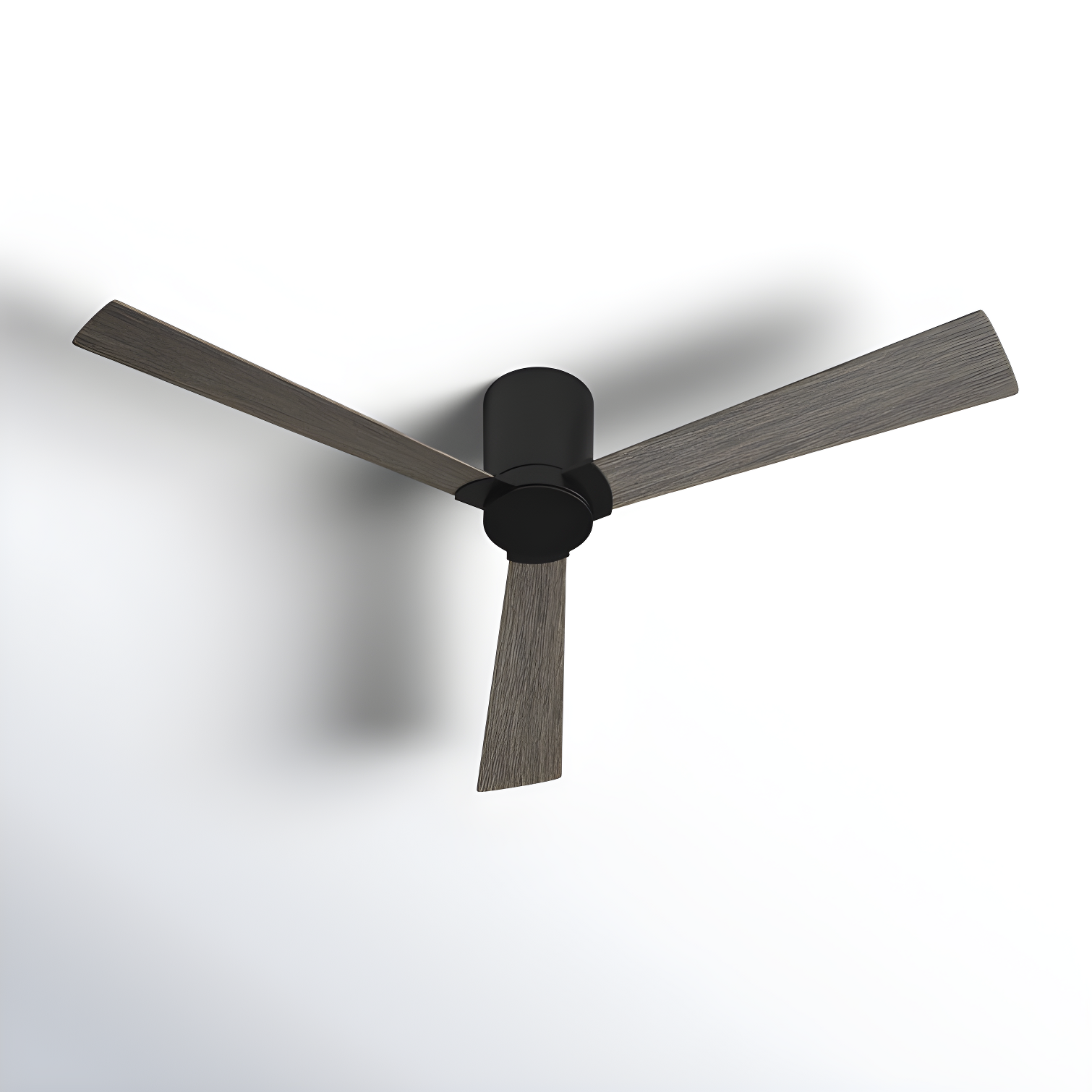 Aged Pewter 52" Ceiling Fan with Light Grey Weathered Oak Blades
