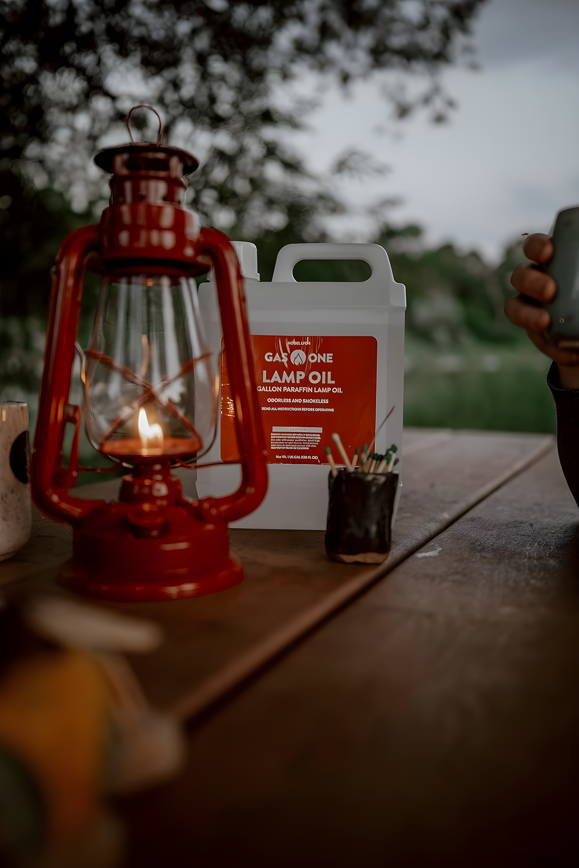 GasOne 1 Gallon Liquid Paraffin Lamp Oil – Multifunctional Lamp Oil Smokeless Odorless Indoor Ideal for Lamps, Lanterns, Tiki Torch – Safe Packaging