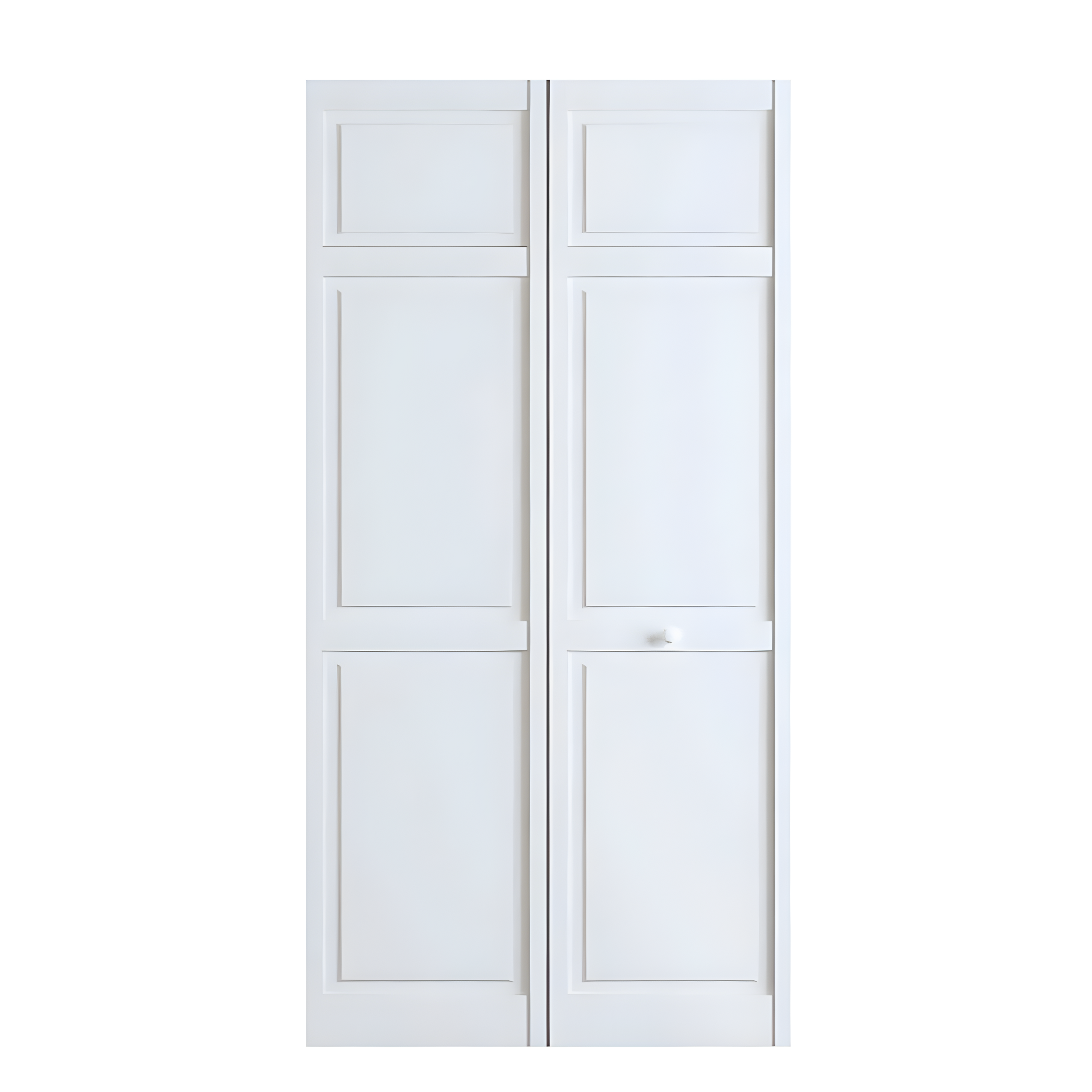 Paneled Wood Primed Bi-Fold Door