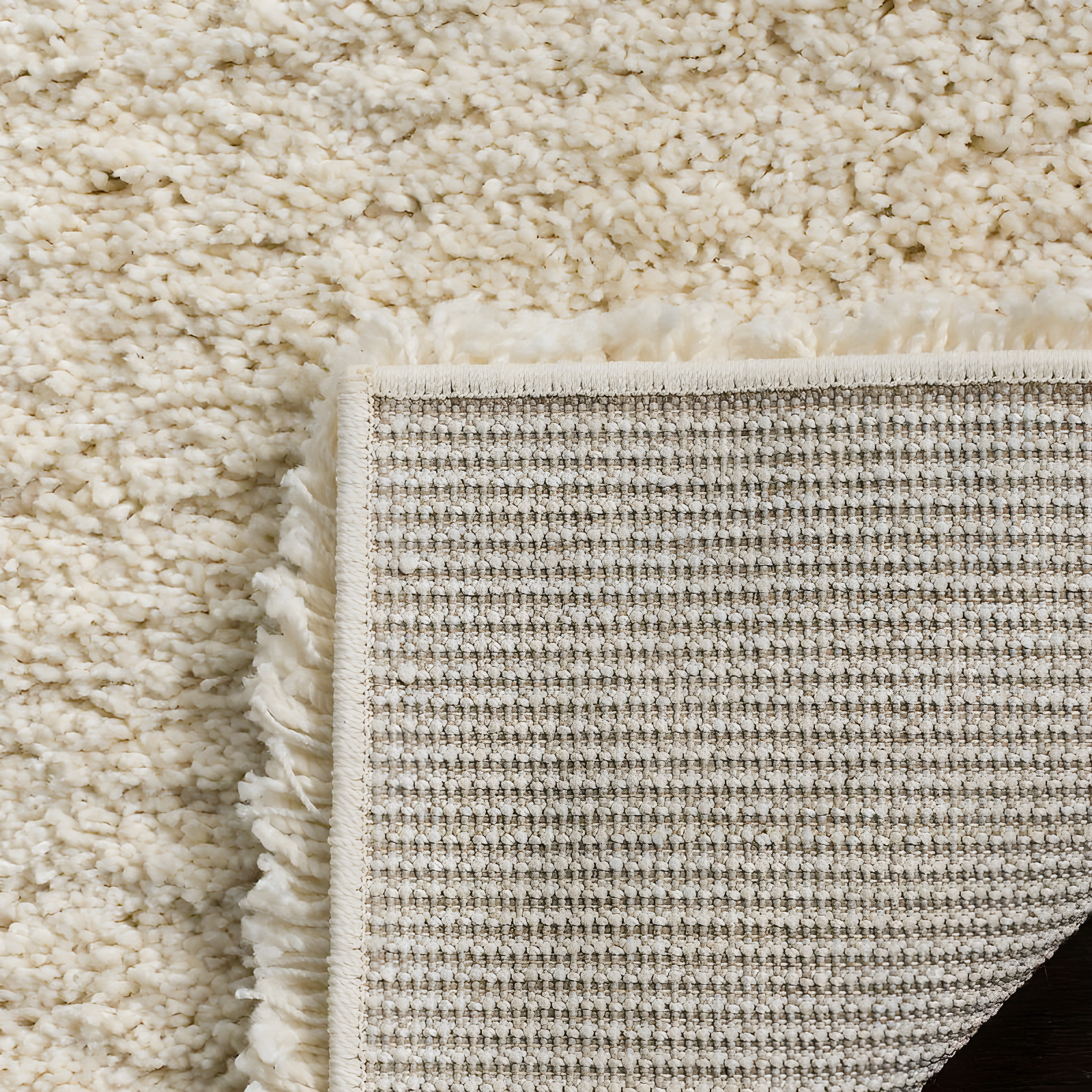 Shag SG151 Power Loomed Indoor Area Rug - Ivory - 5'3"x7'6" - Safavieh.
