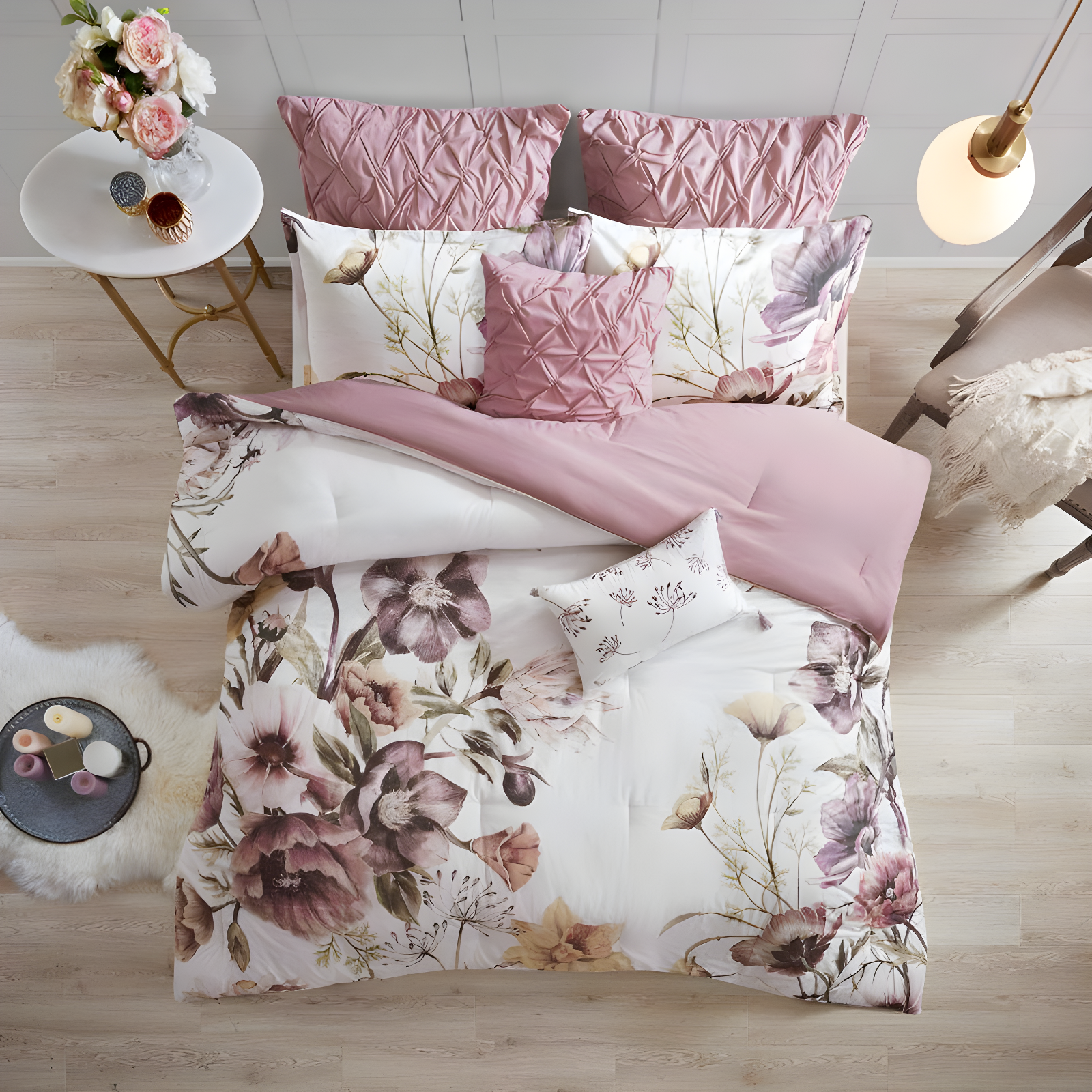 Madison Park Cassandra 8 Piece Cotton Comforter Set