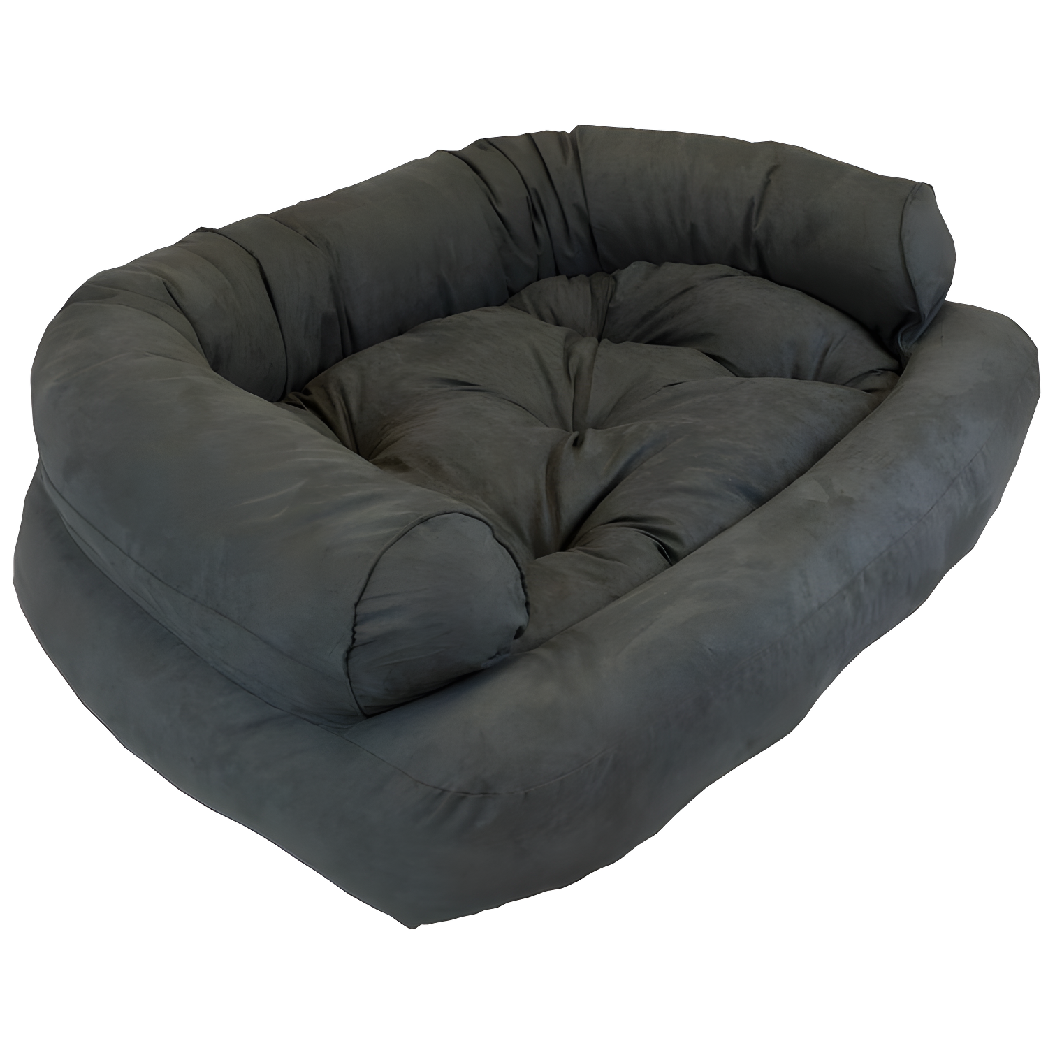 Snoozer Luxury Microsuede Overstuffed Bolster Dog Sofa