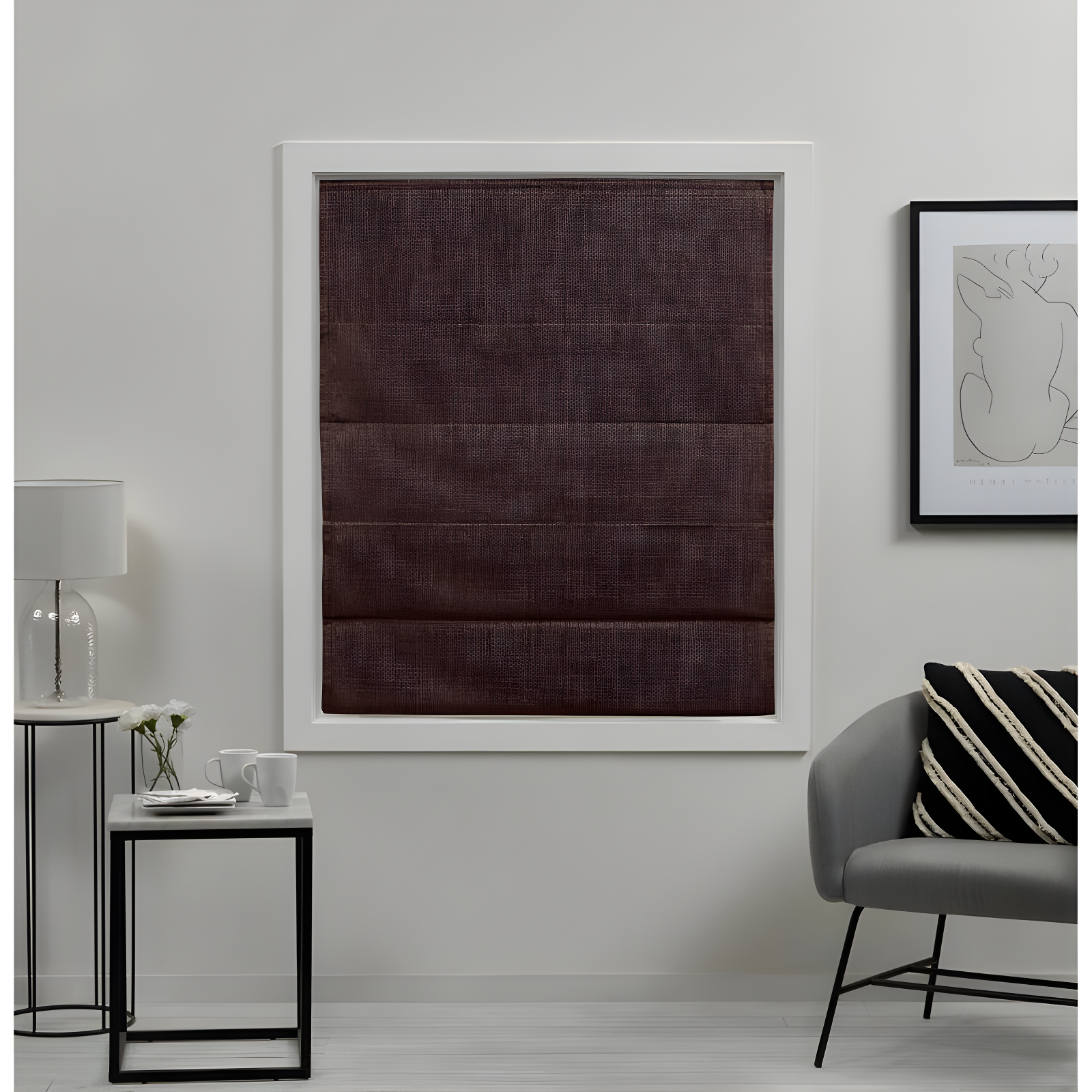 Amalgamated Textiles Exclusive Home Acadia 100% Blackout Roman Shade