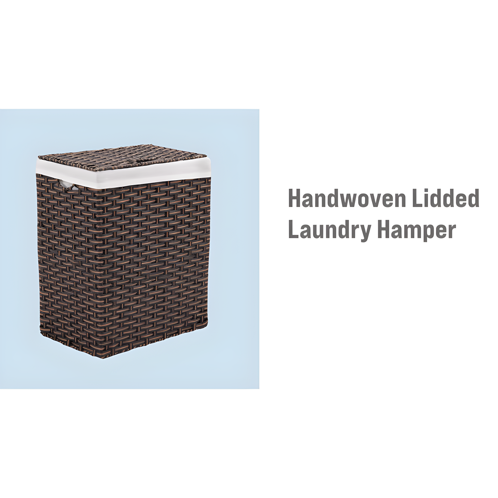 Handwoven Rectangle Laundry Hamper