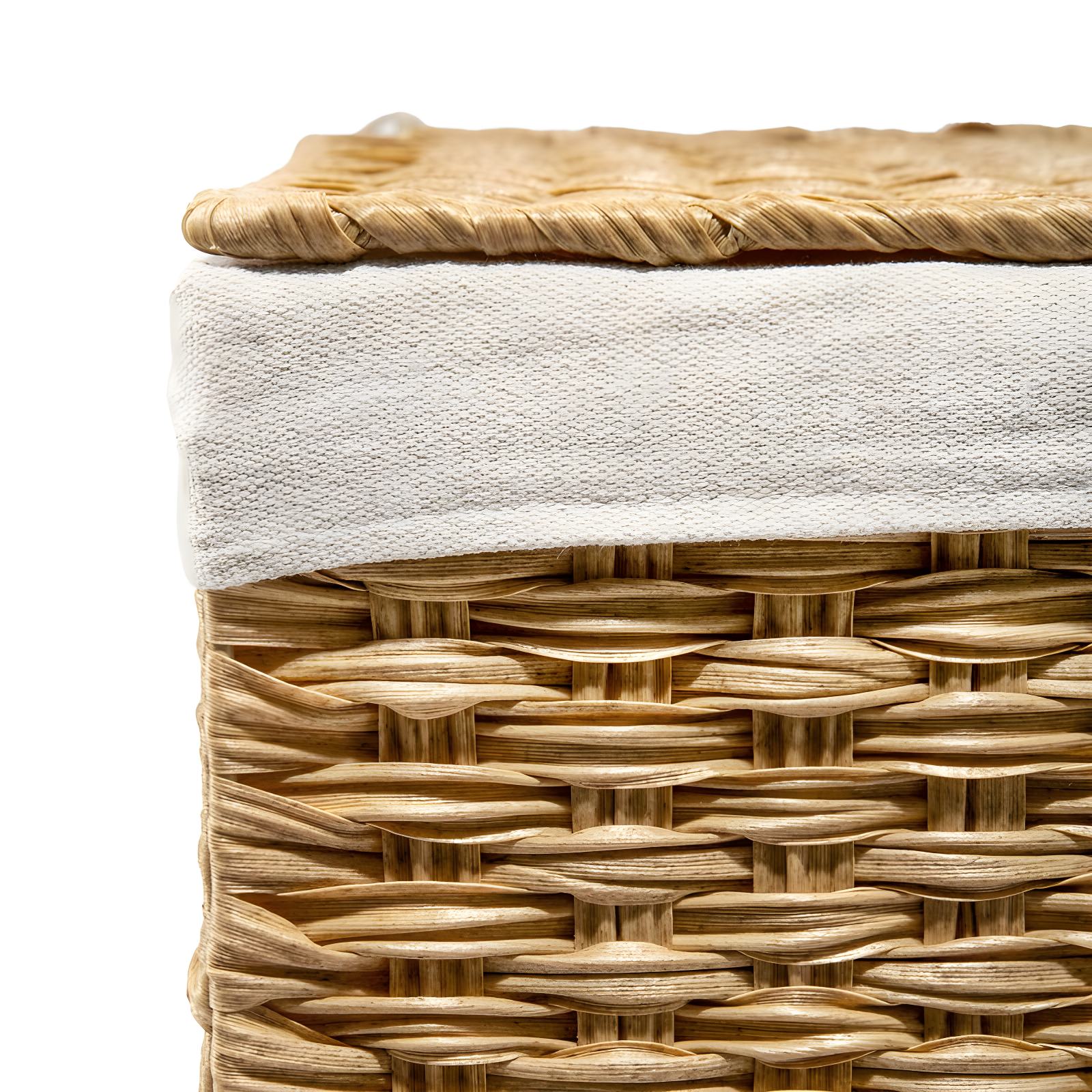Handwoven Rectangle Laundry Hamper