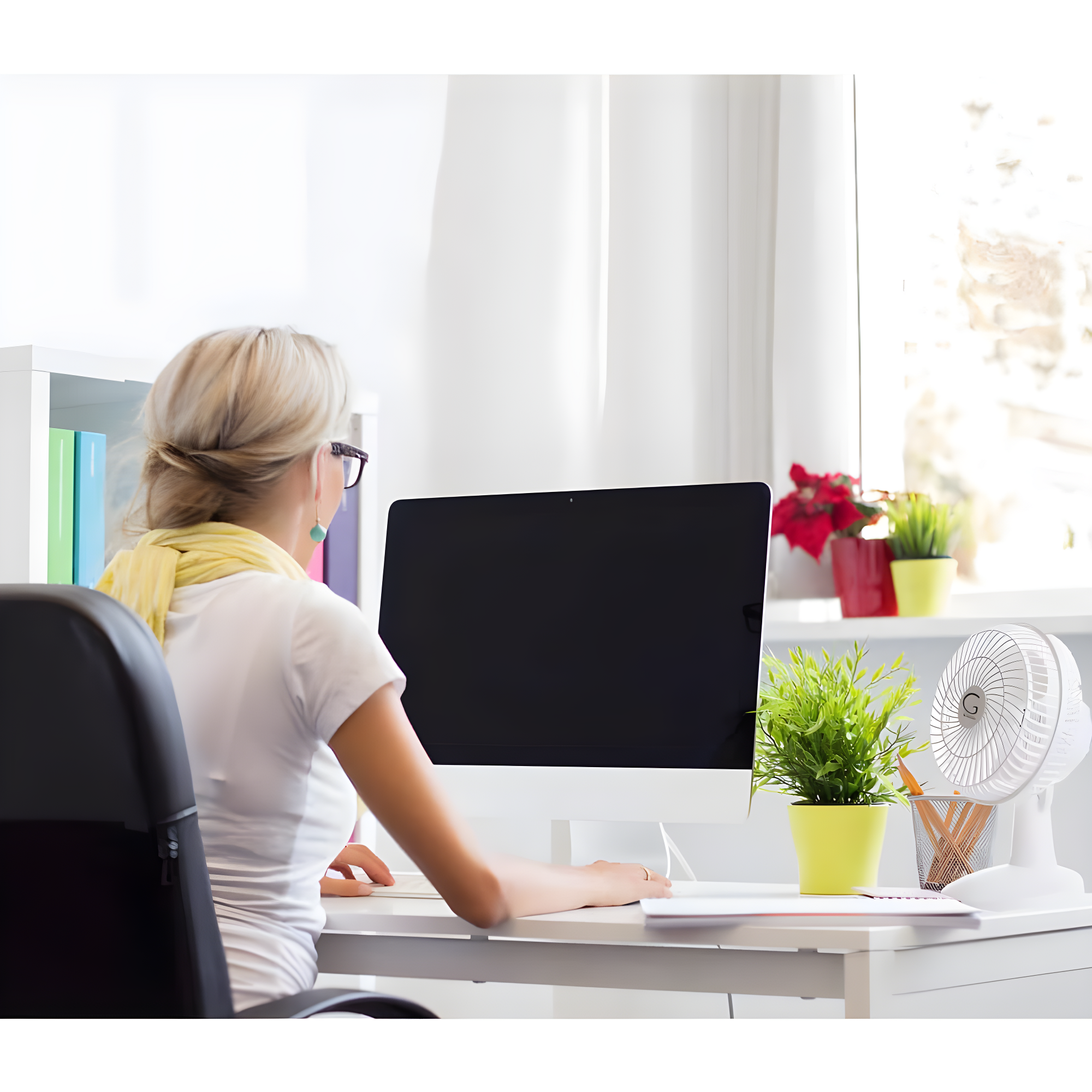 Genesis Indoor 5 in 2 speed Clip On Fans,Table Fans with A1CLIPFANWHITE, White