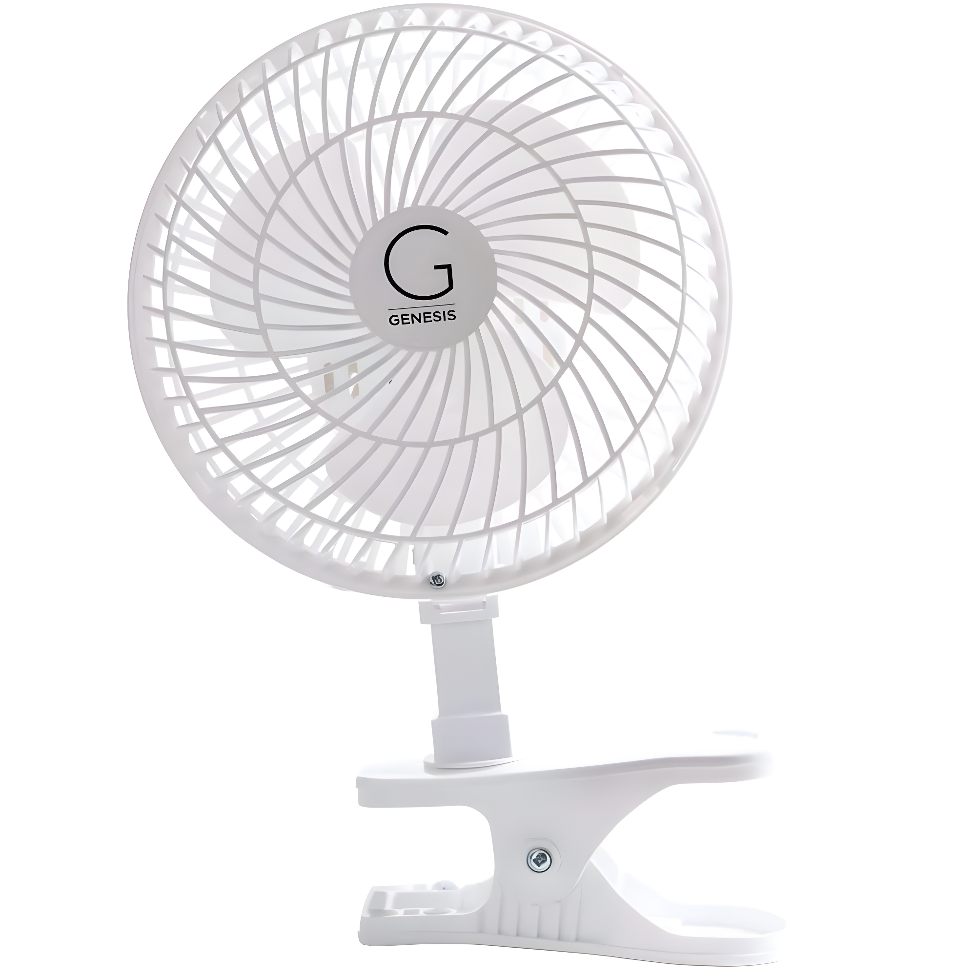 Genesis Indoor 5 in 2 speed Clip On Fans,Table Fans with A1CLIPFANWHITE, White