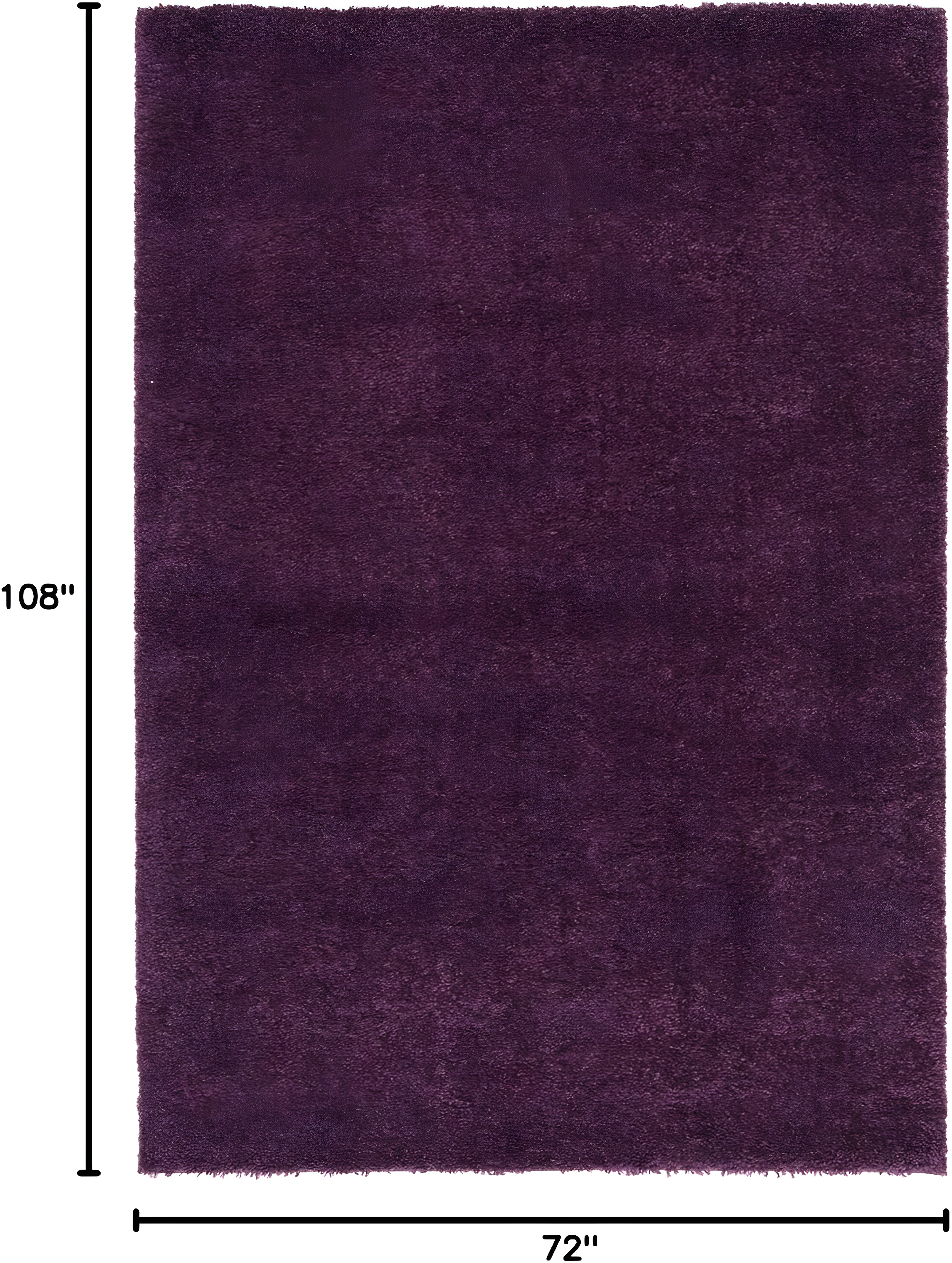 August Shag 900 AUG900 Power Loomed Indoor Area Rug - Purple - 6'x9' - Safavieh
