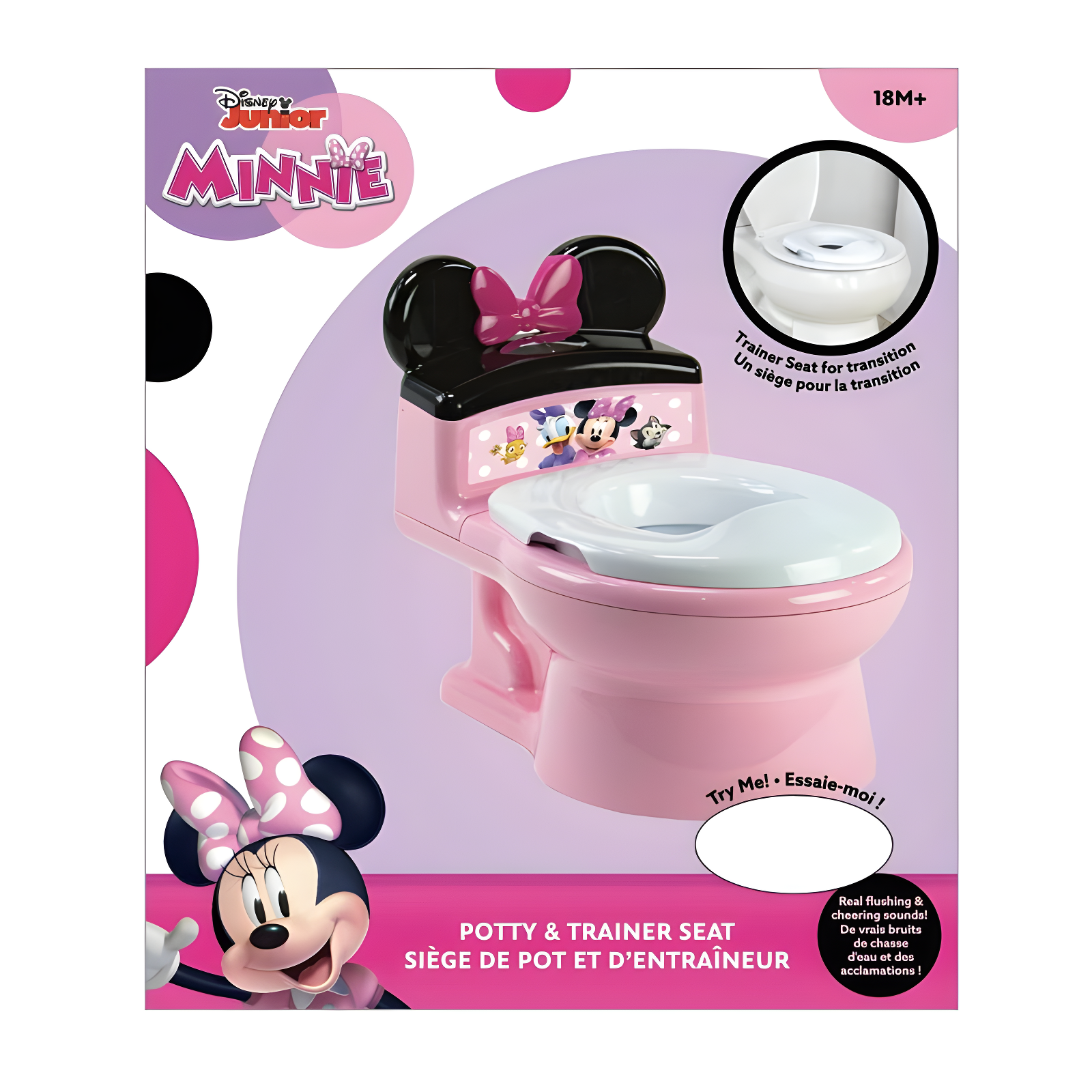 Disney Minnie Mouse Potty Chair and Toddler Toilet Seat
