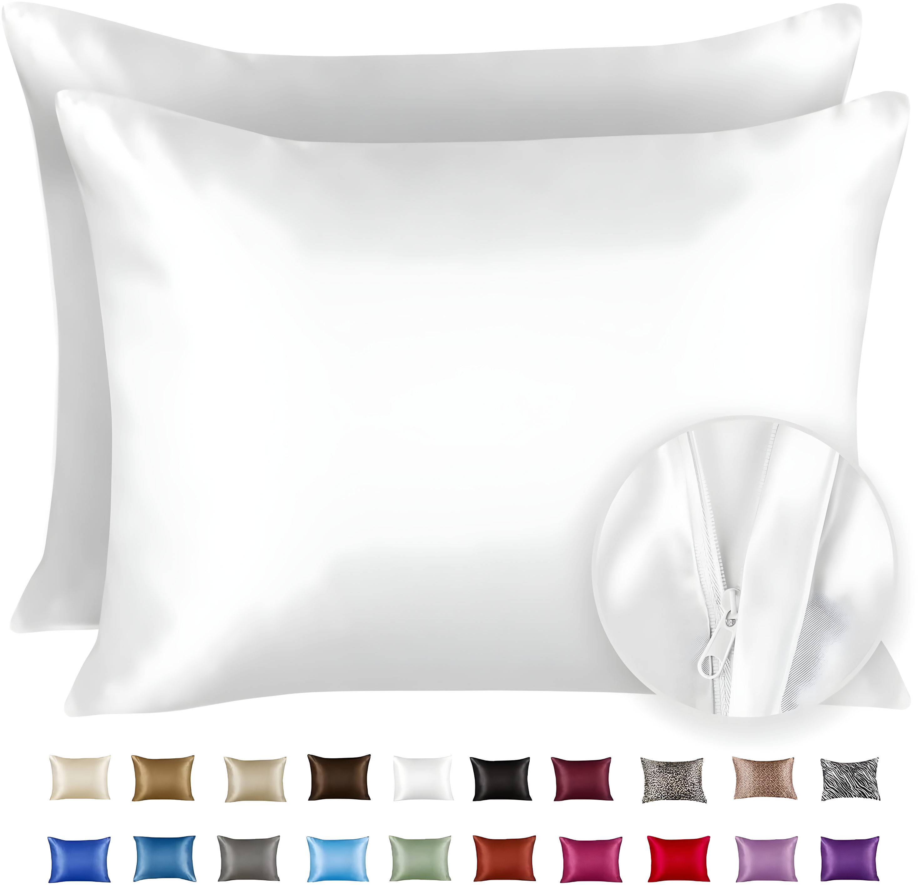 Shopbedding Blissford Satin Pillowcase with Zipper