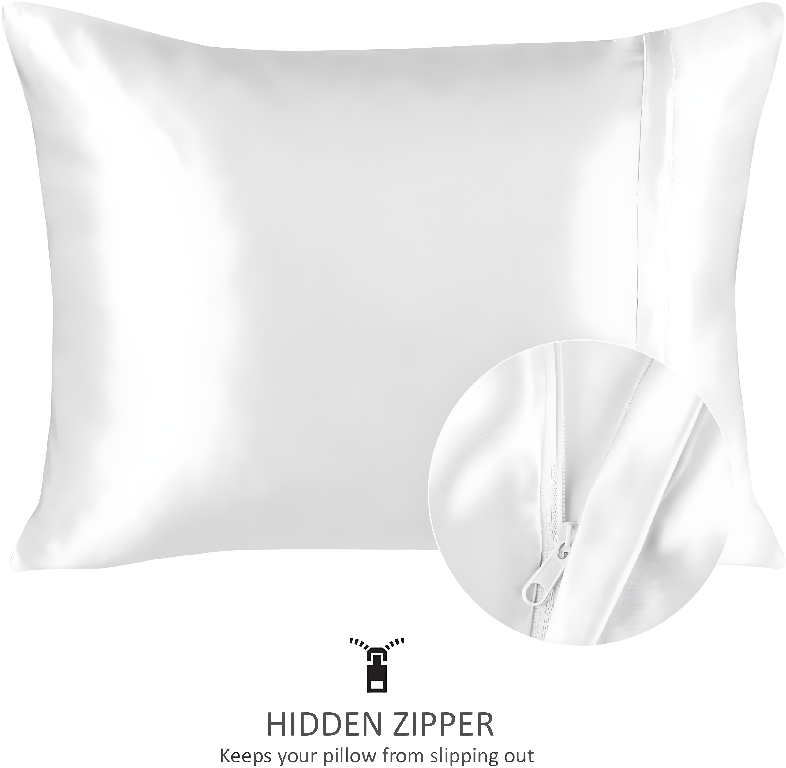 Shopbedding Blissford Satin Pillowcase with Zipper