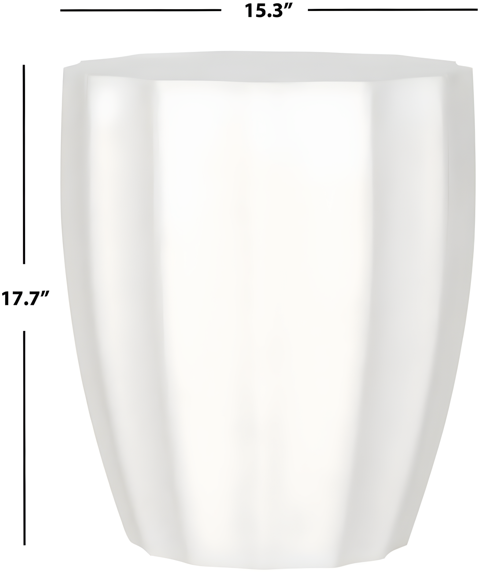 Jaslyn Accent Stool - Indoor/Outdoor - VNN1010 - White - Safavieh